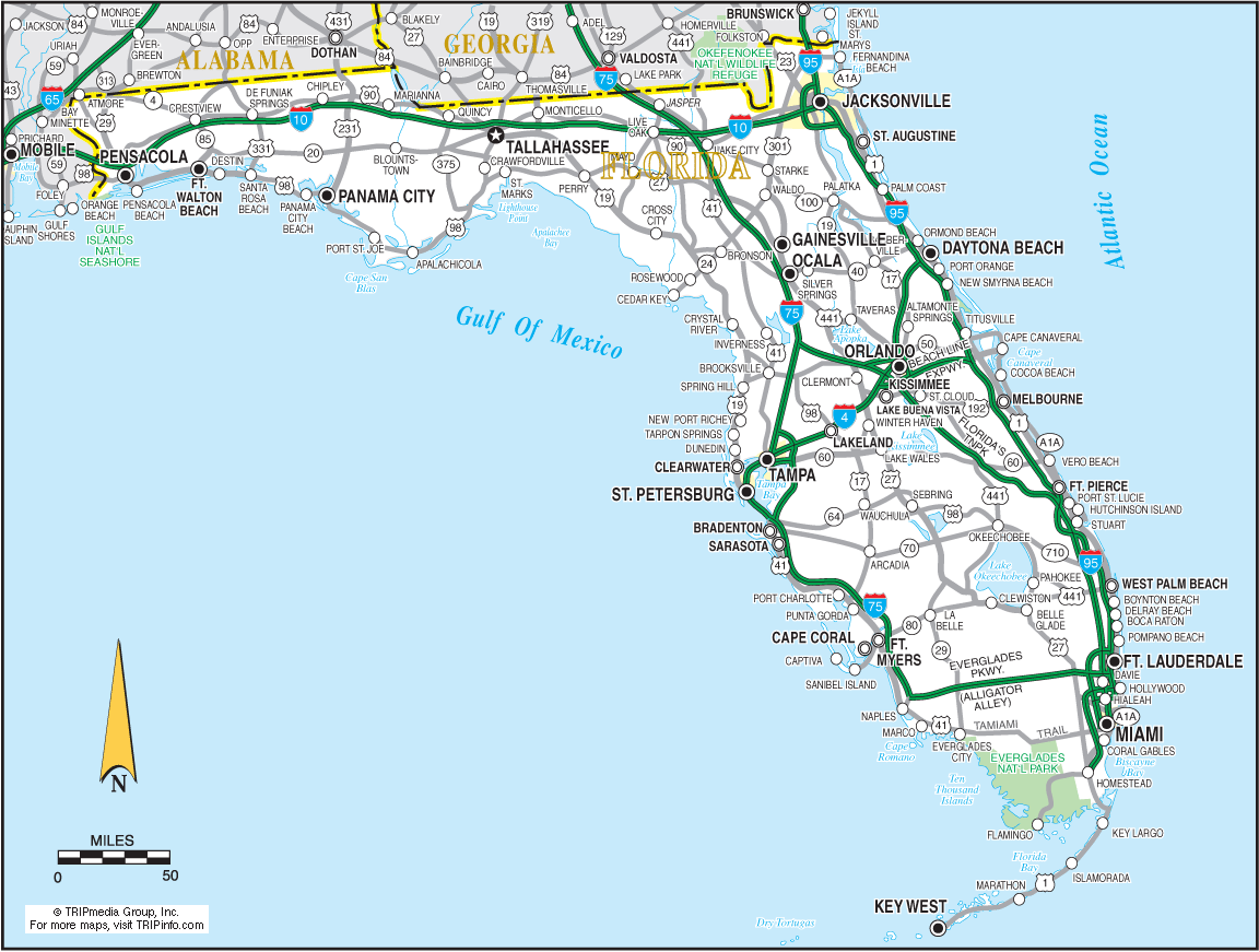 Florida Road Map