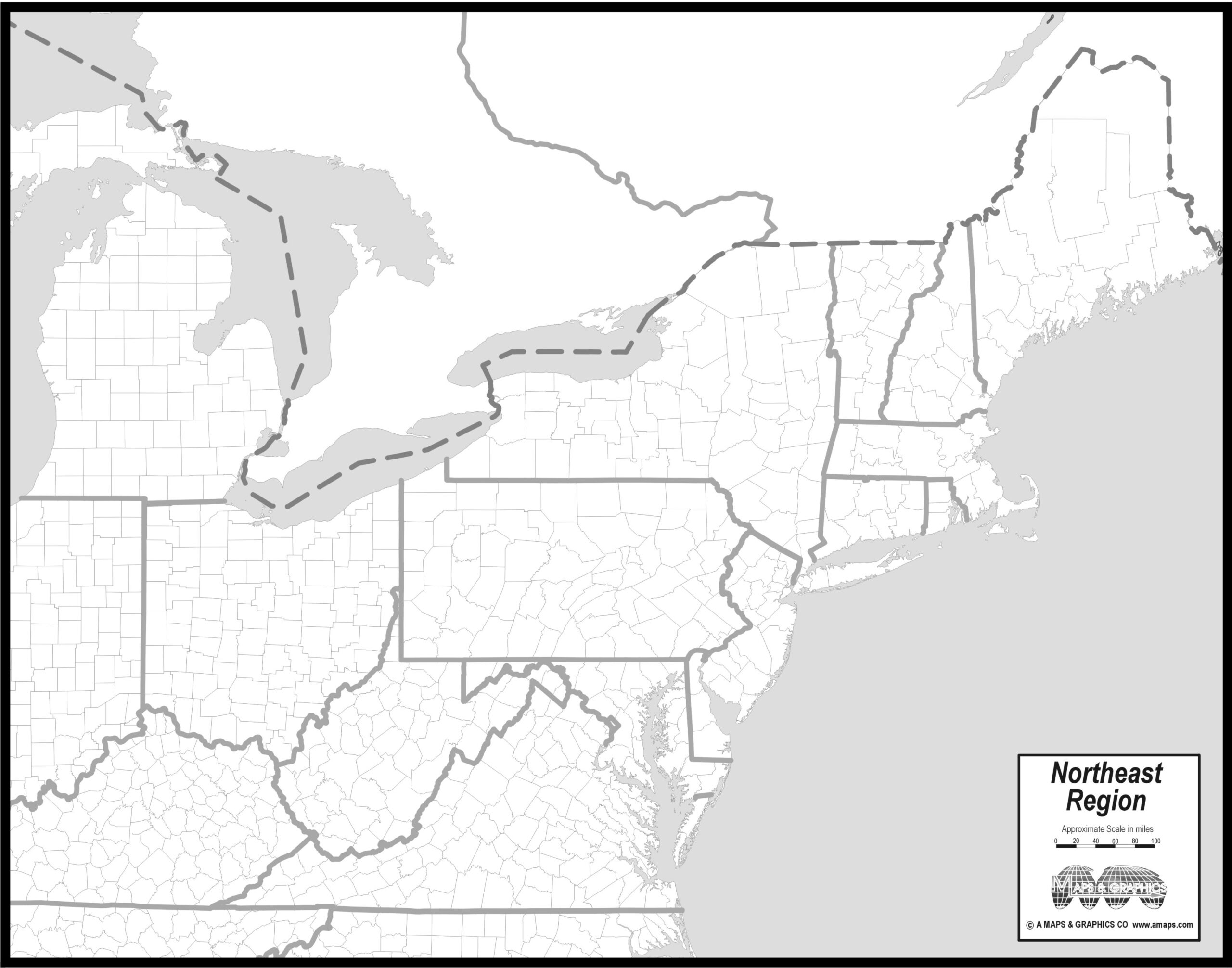 Blank Printable Map Of The Us