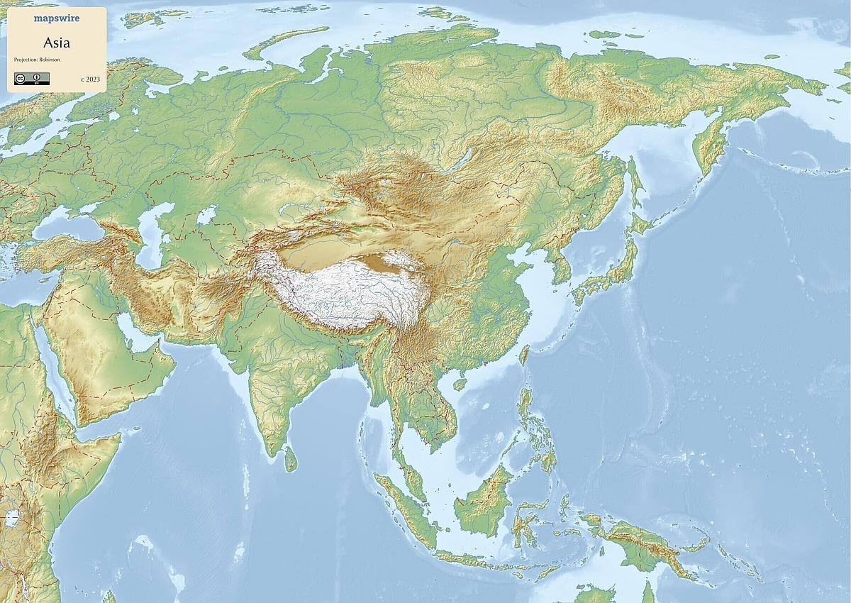 Free Maps Of Asia Mapswire