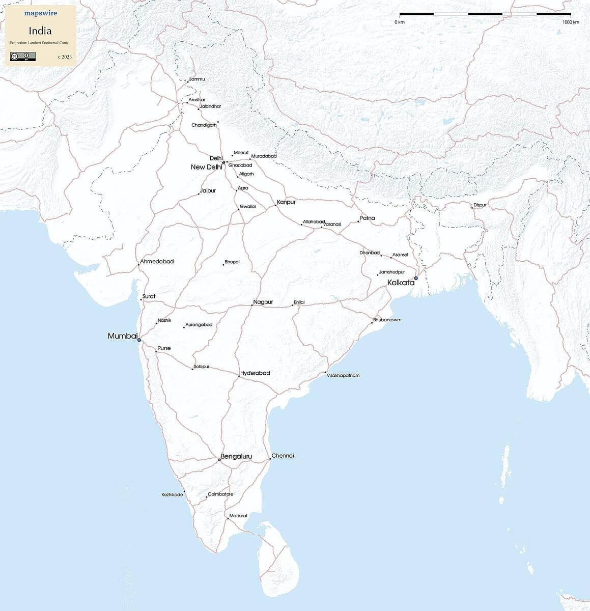 Free Maps Of India Mapswire