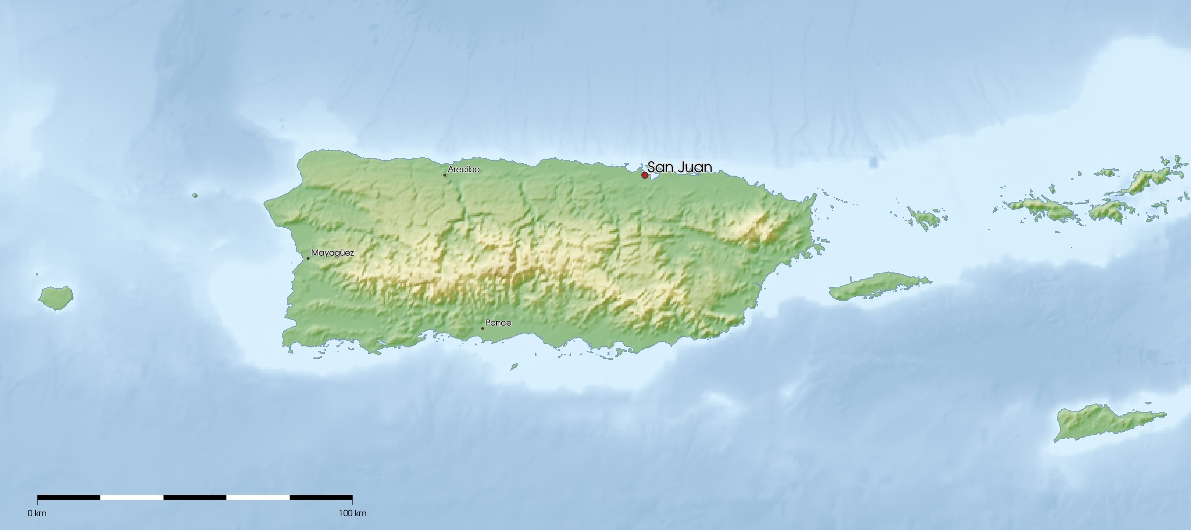 Free Maps Of Puerto Rico Mapswire