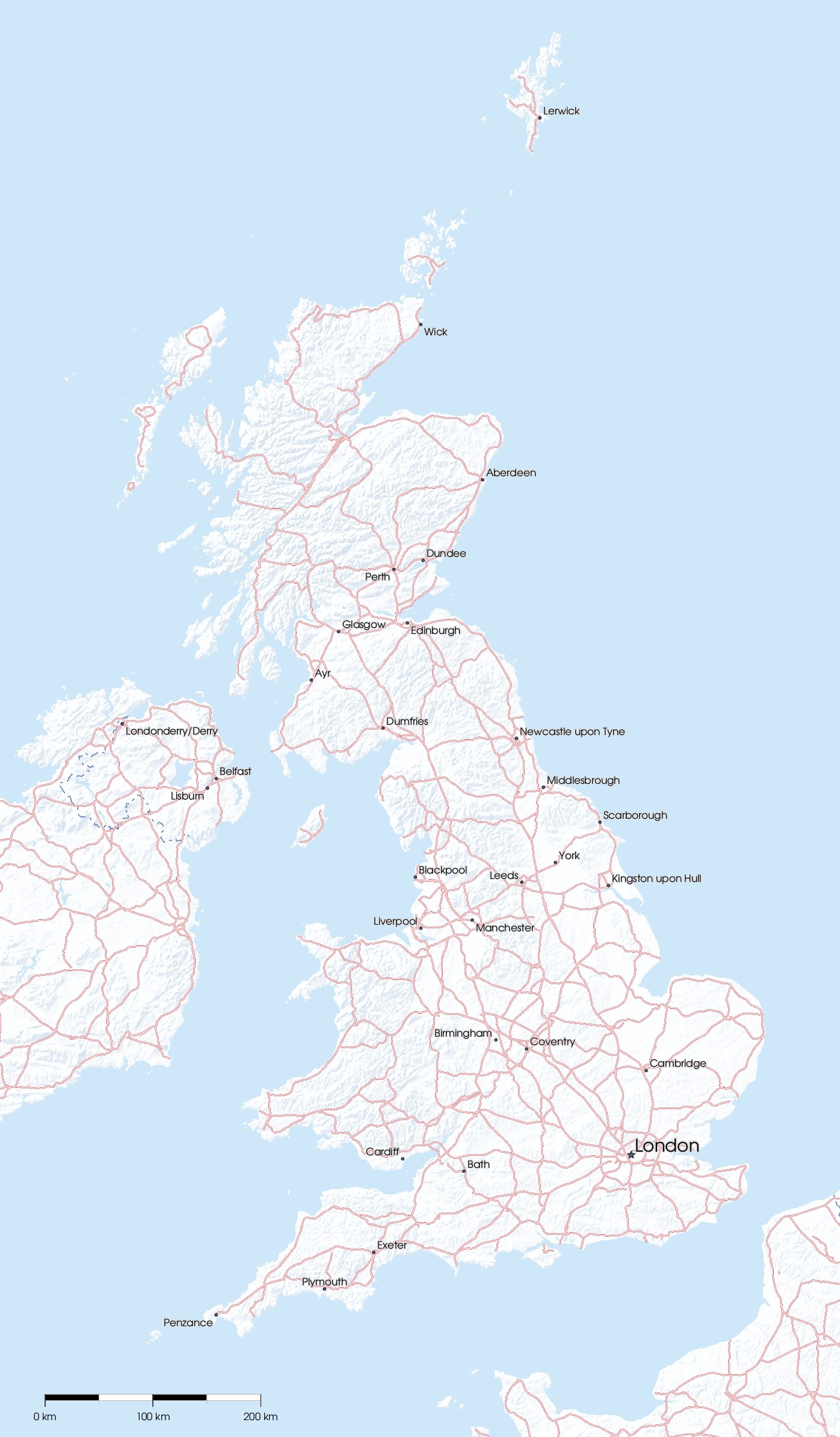 Free Maps Of The United Kingdom Mapswire