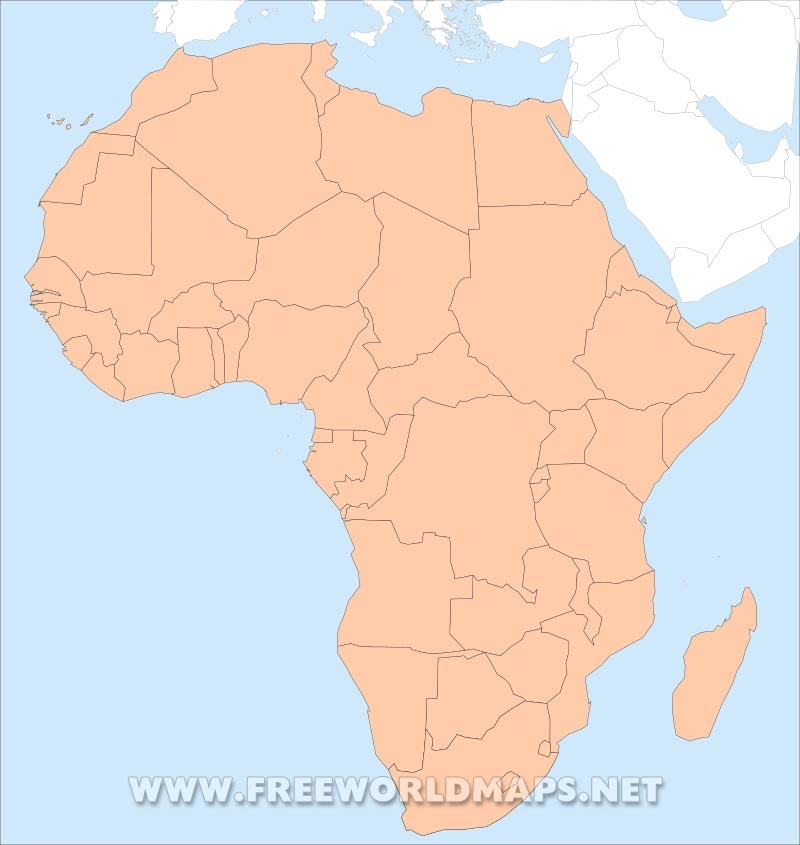 Free PDF Maps Of Africa