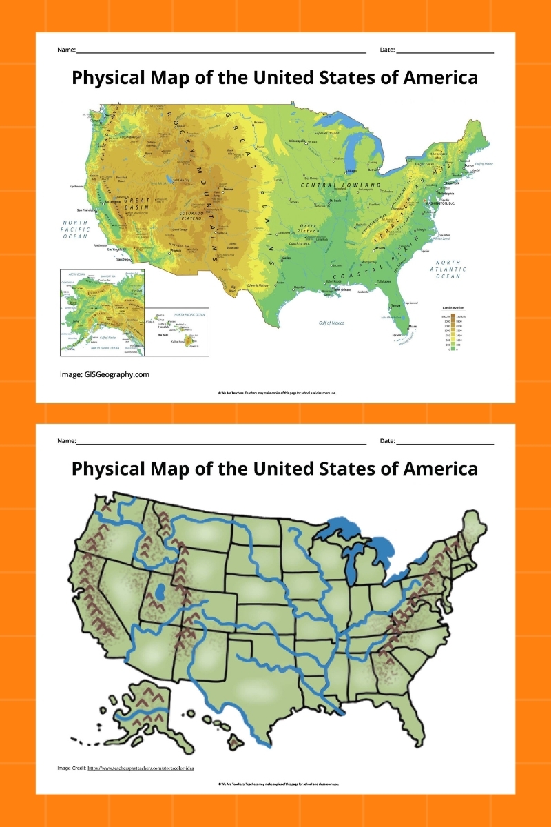 Free Printable United States Map With State Names