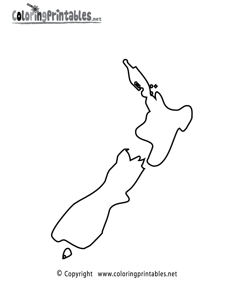 Printable Map Of New Zealand