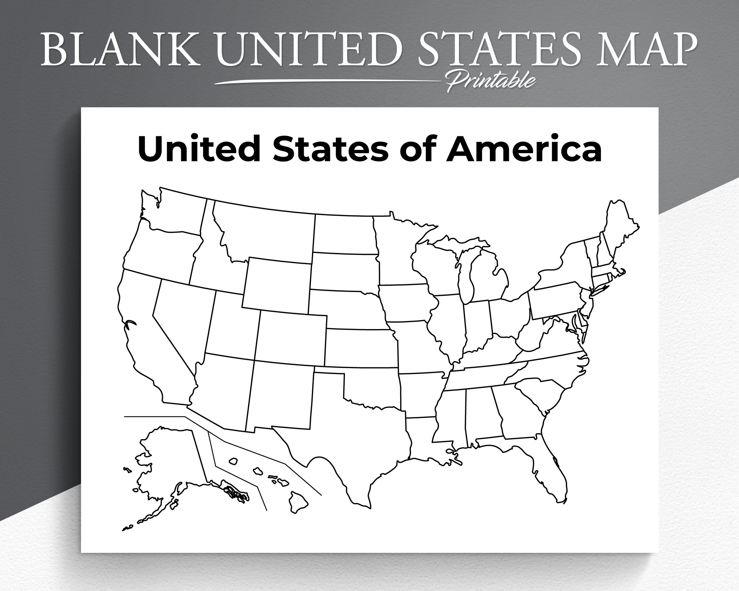 Free Printable United States Map With States Worksheets Library