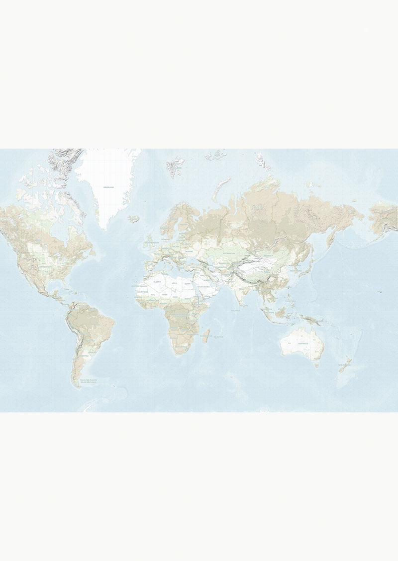 Free World Map Poster Craft Oak