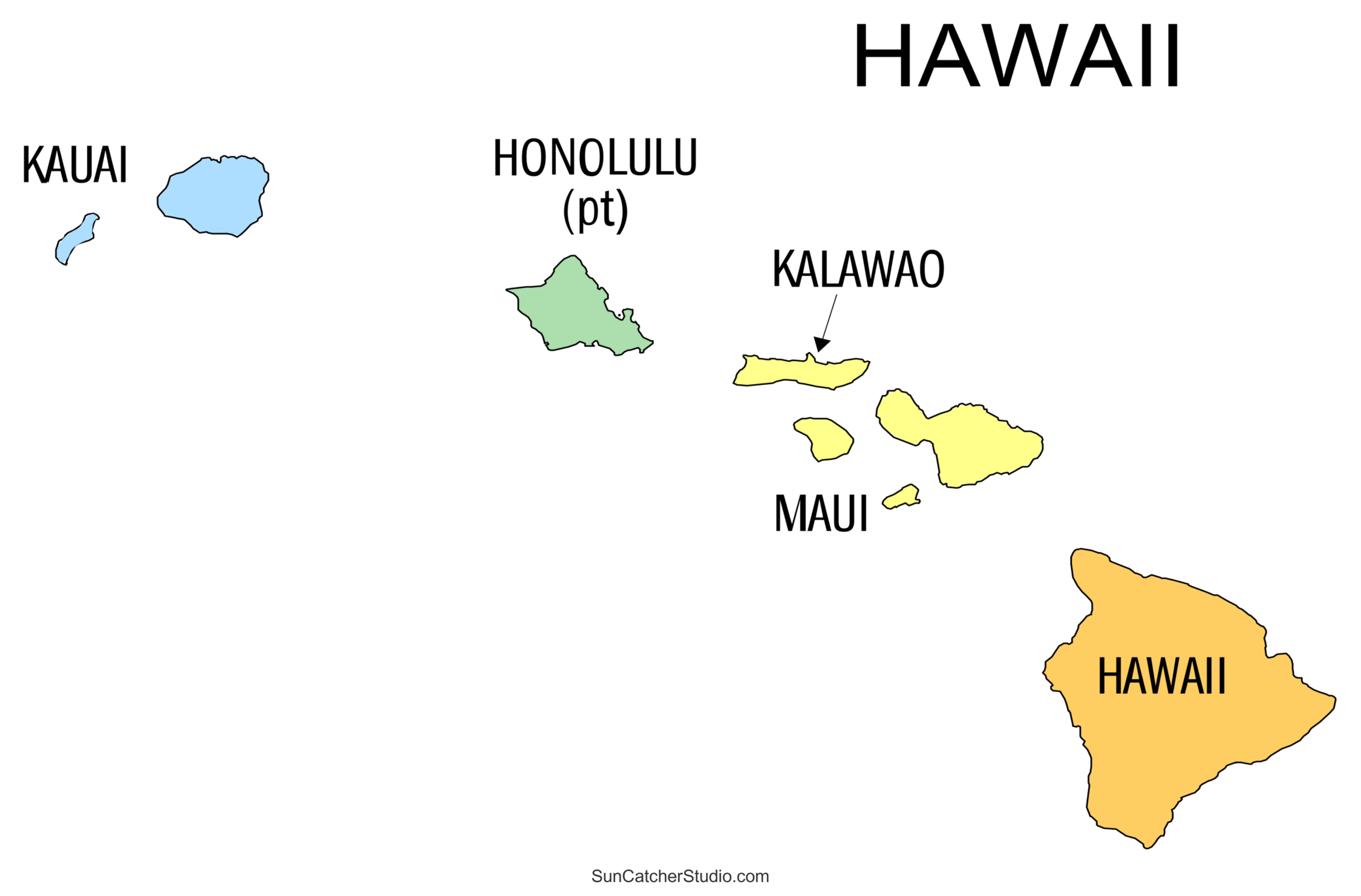 Printable Map Maui