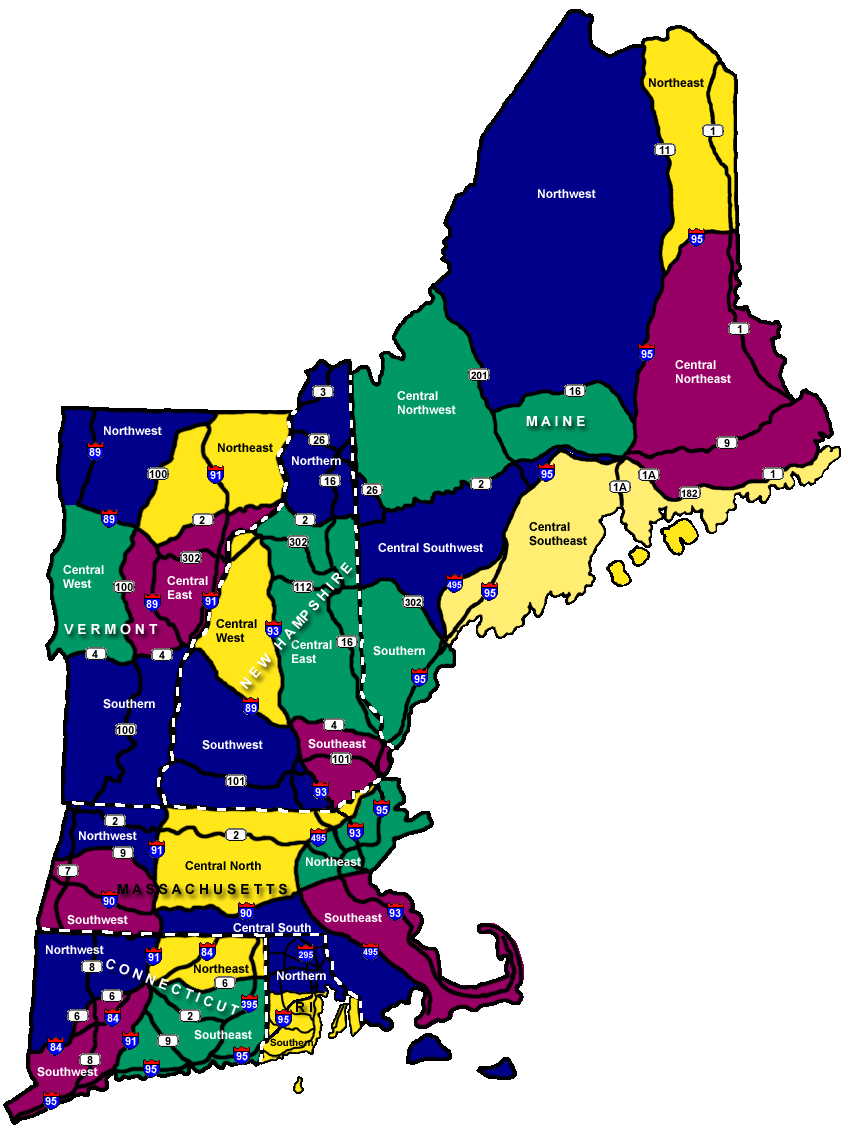 Hike New England New England Regions