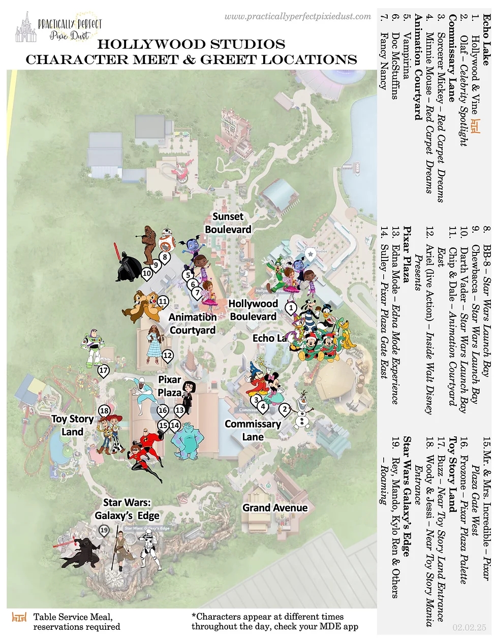 Printable Map Of Hollywood Studios