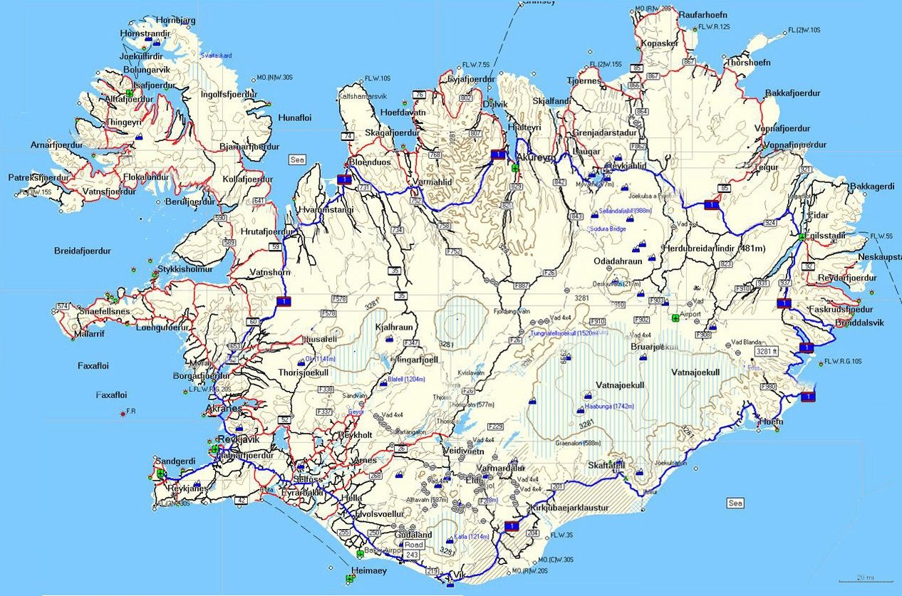 Iceland Maps Printable Maps Of Iceland For Download