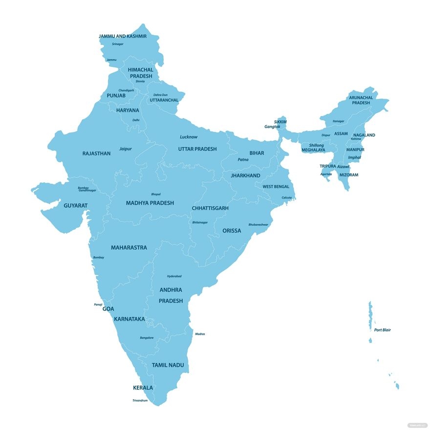 India Map Printable