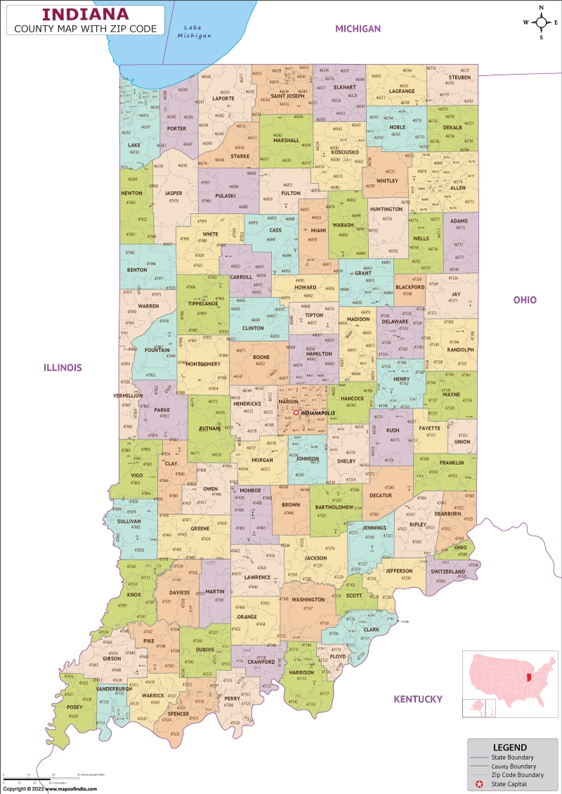 Indiana County Map Printable