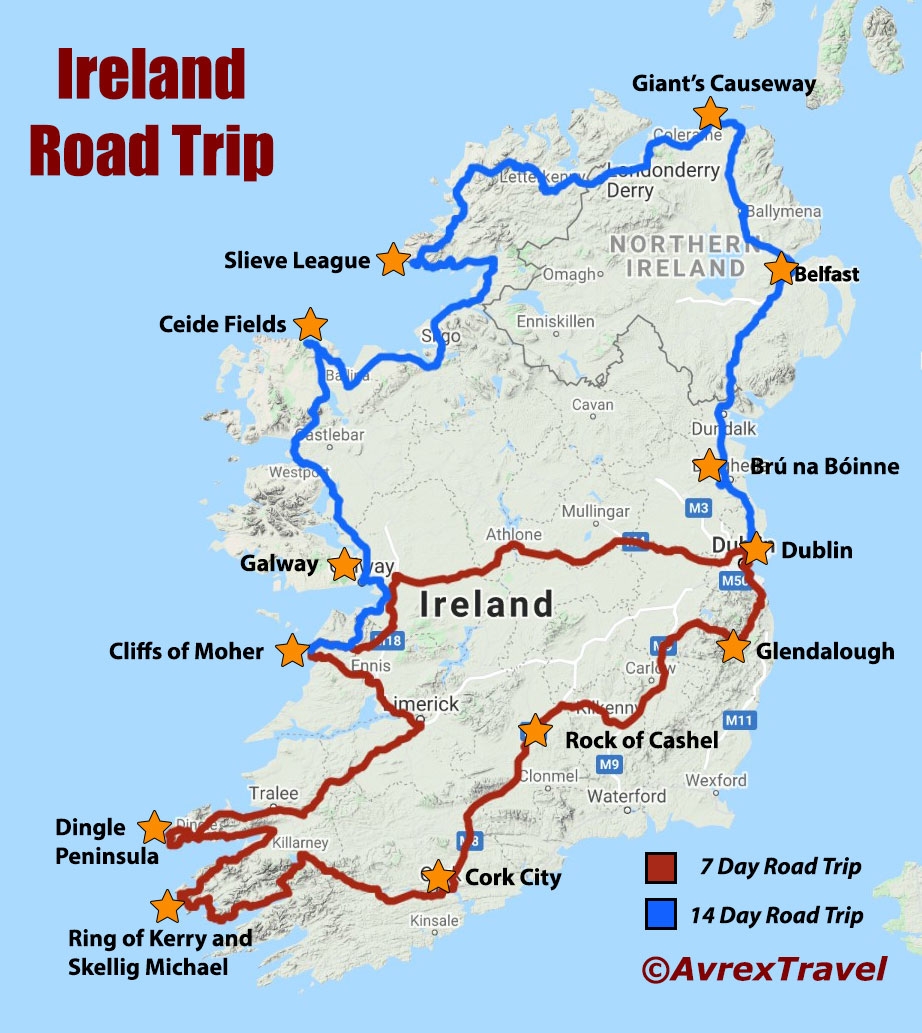 Ireland Self Drive Tour Your 7 Day To 14 Day Itinerary Avrex 