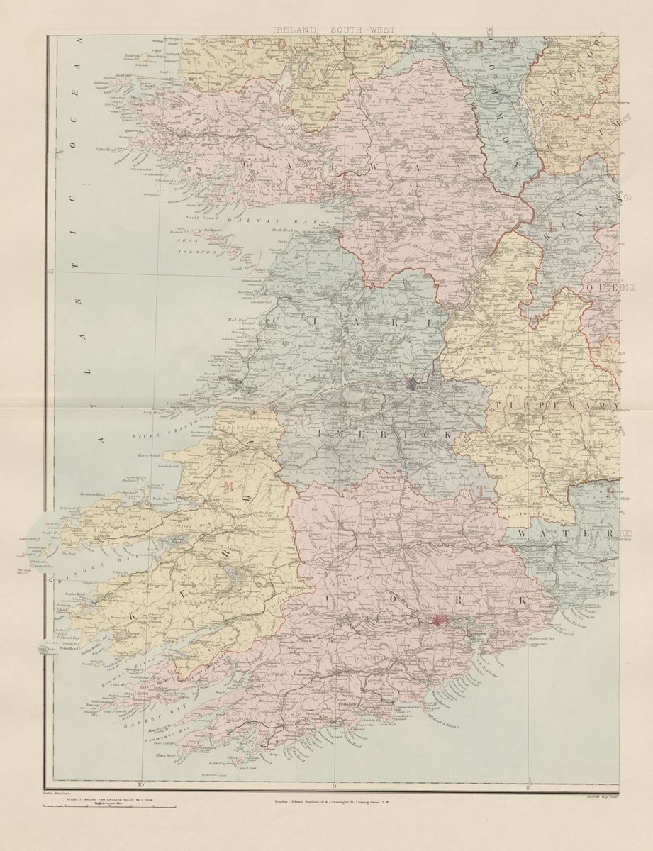 Printable Map Of Southern Ireland