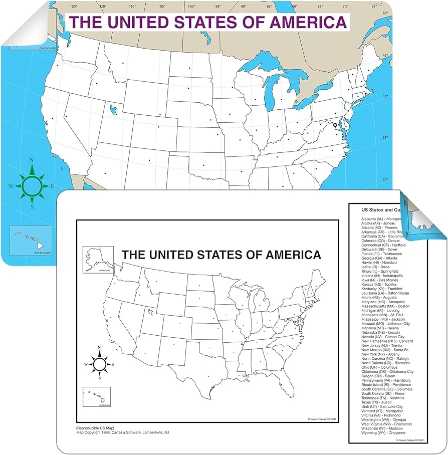 Us Printable Map Blank