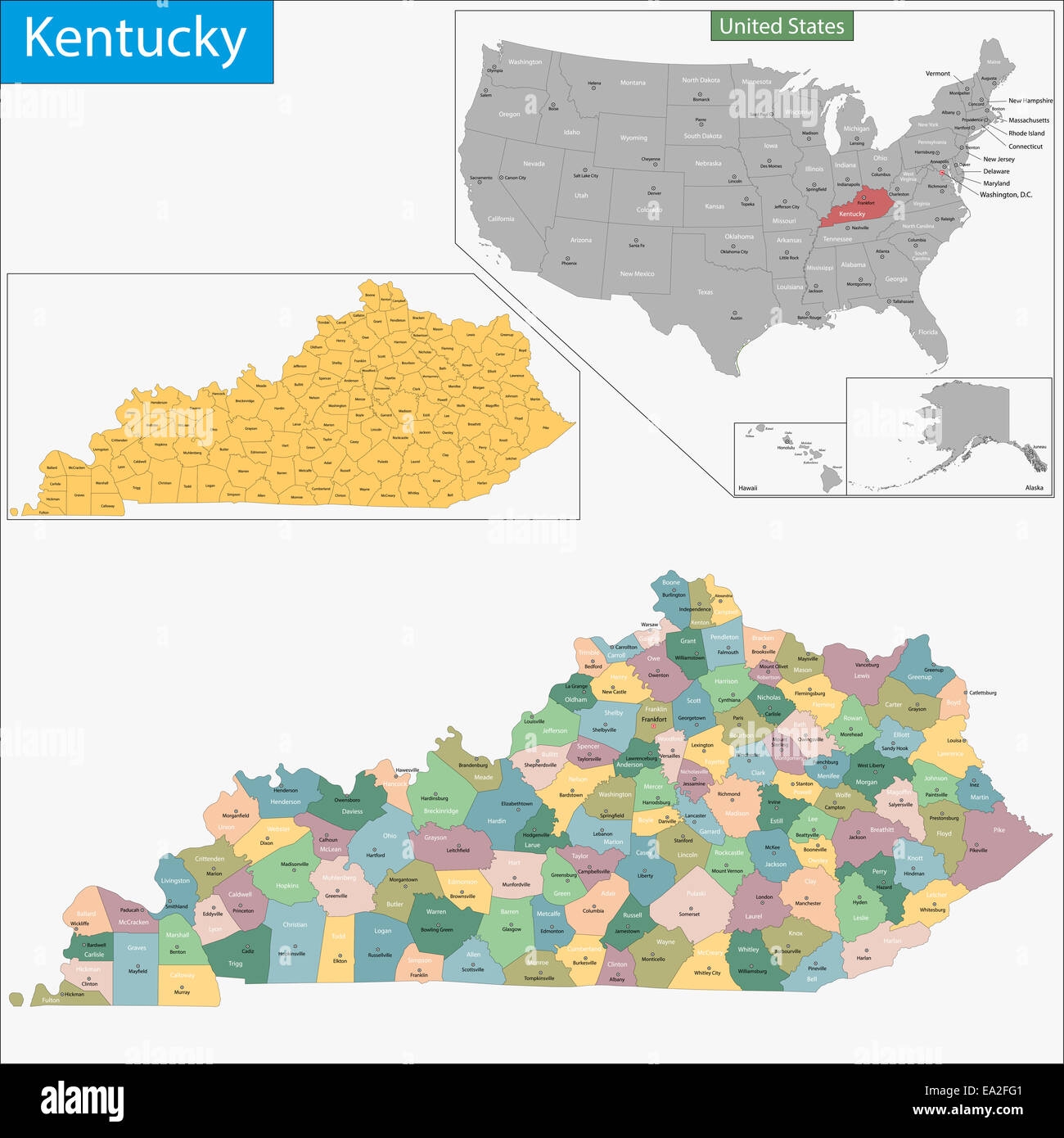 Kentucky County Map Editable U0026 Printable State County Maps Worksheets Library