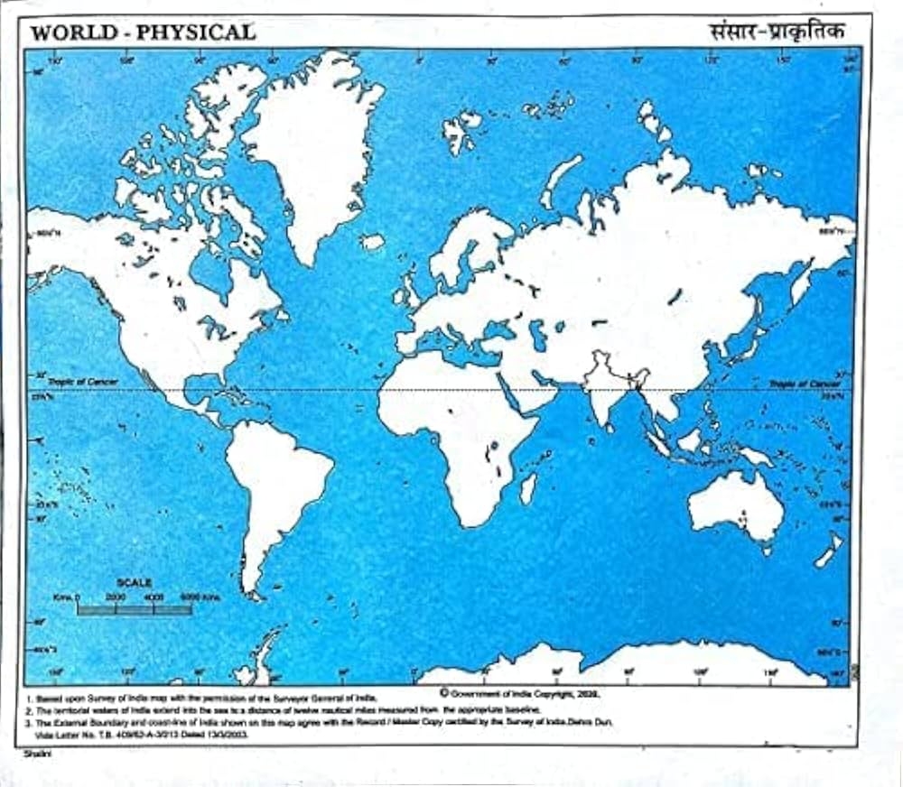 Outline Map World Printable