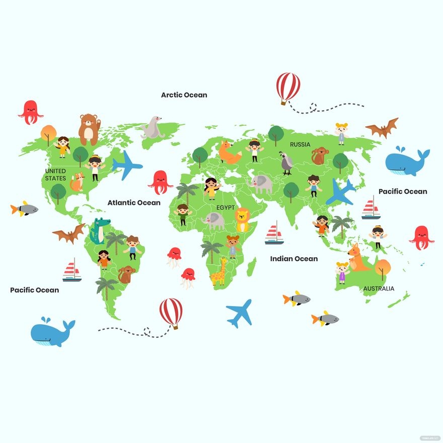 World Map Free Printable