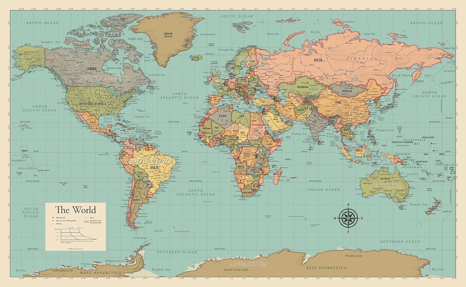 Printable Global Map