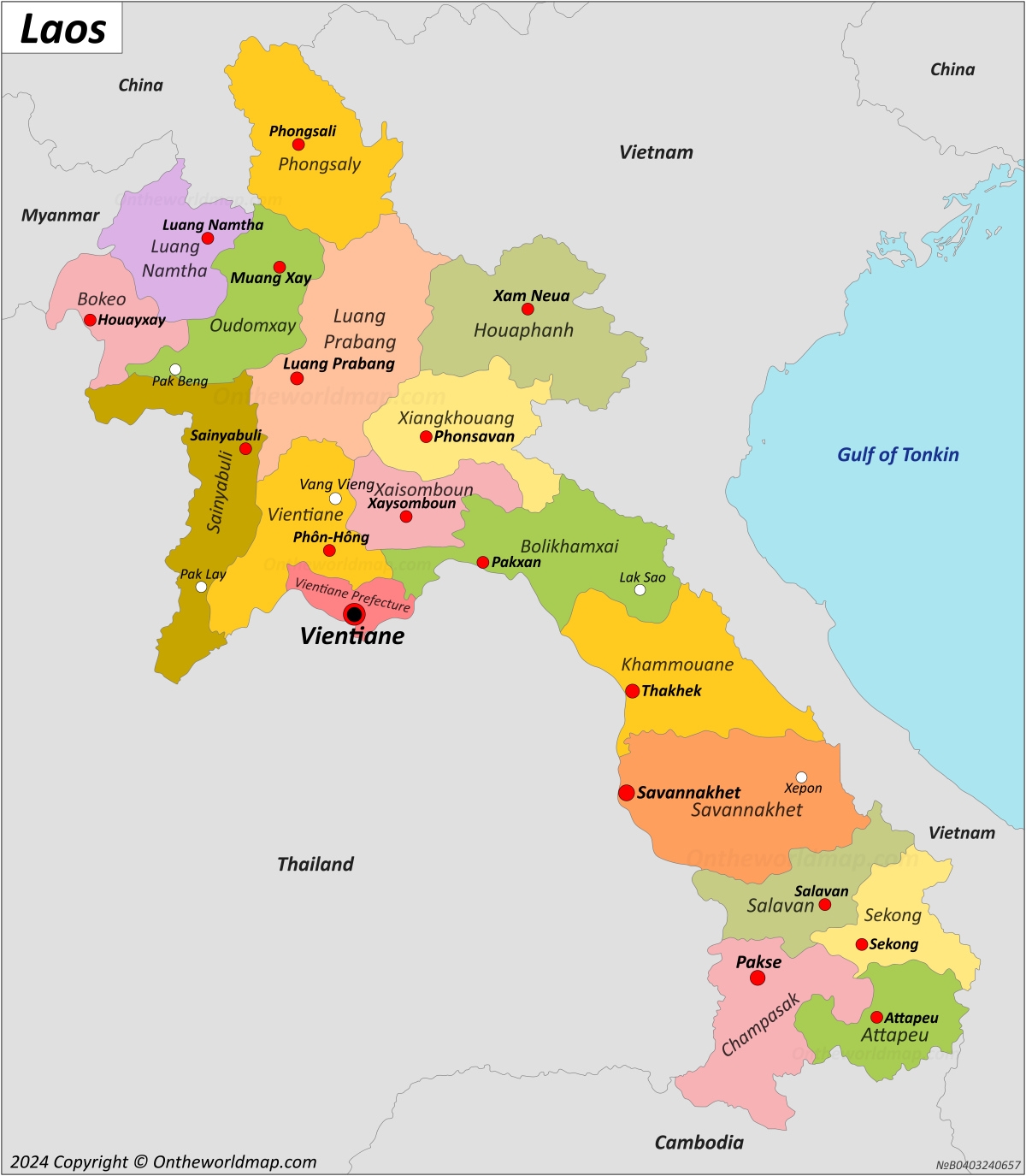Laos Map Discover Laos With Detailed Maps