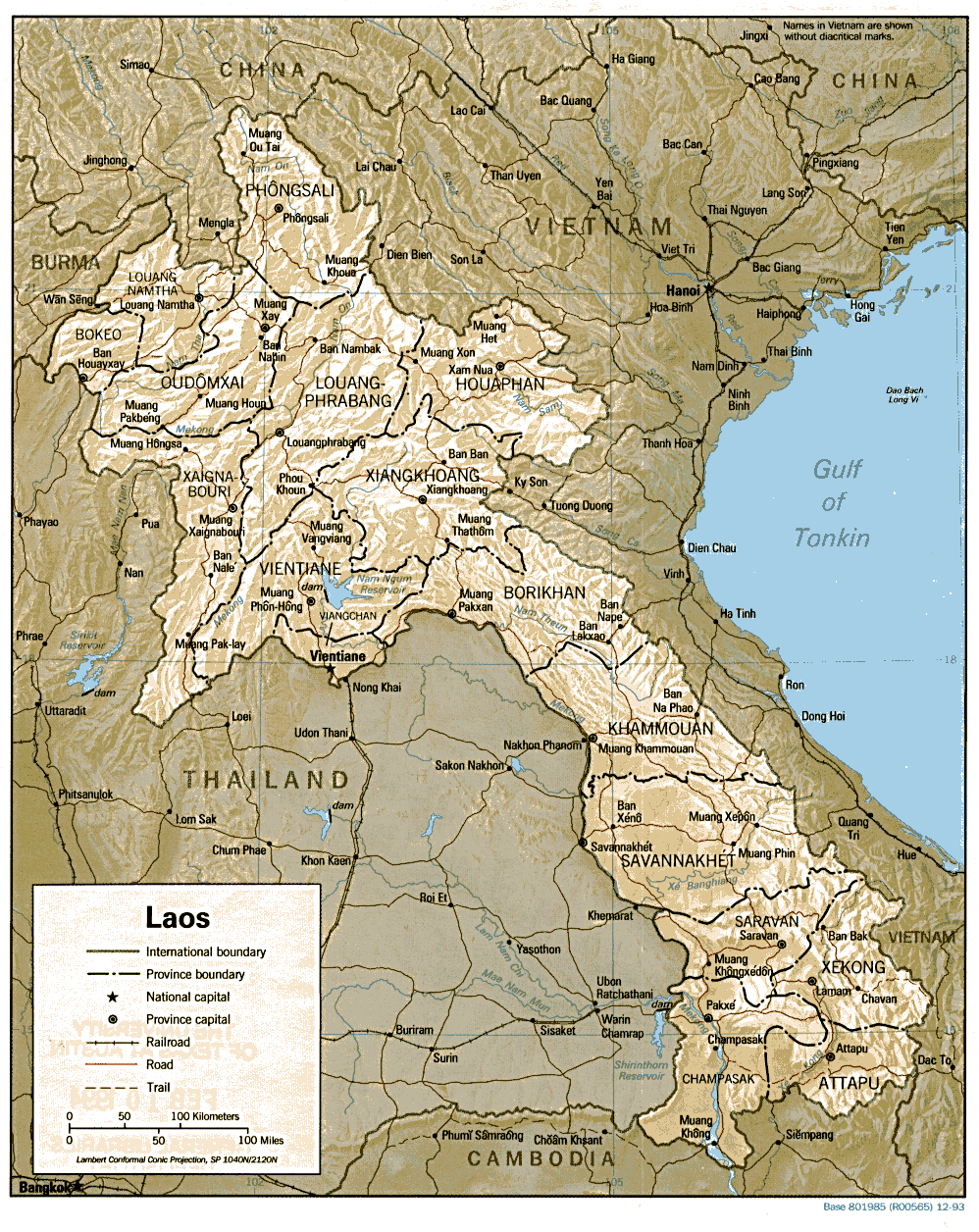 Printable Laos Angelesmap