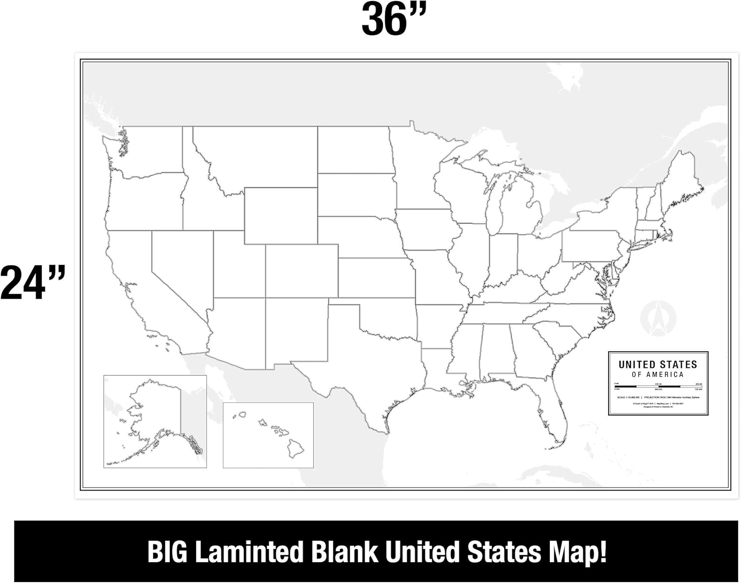 Free Printable Blank Map Of The United States