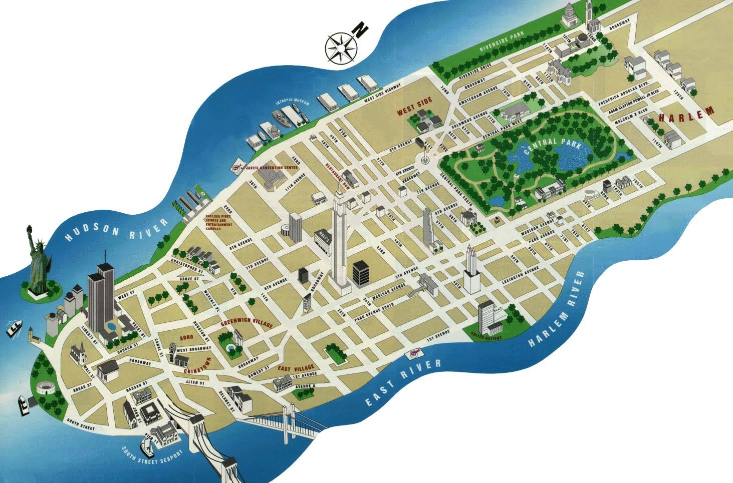 Large Manhattan Maps For Free Download And Print High Resolution Worksheets Library