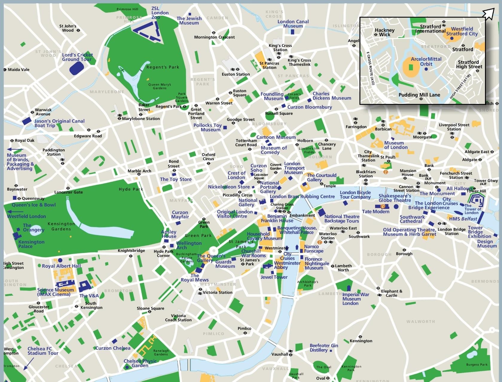 London Tourist Map Printable