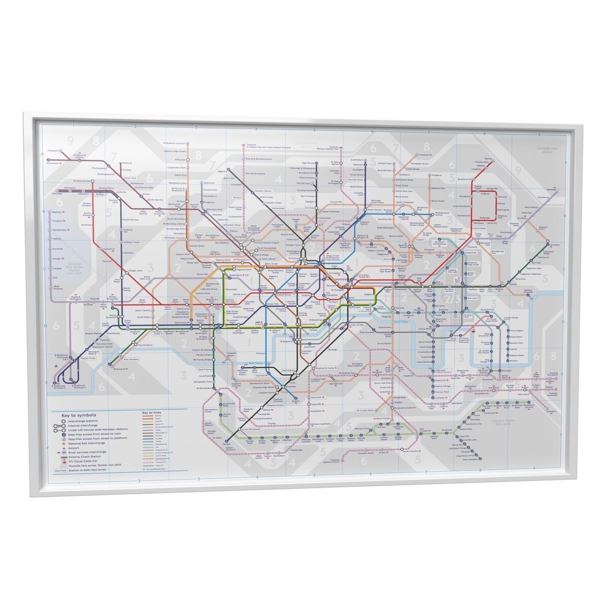 London Tube Map Poster 2024 Data Laminated A4 A3 A2 EBay