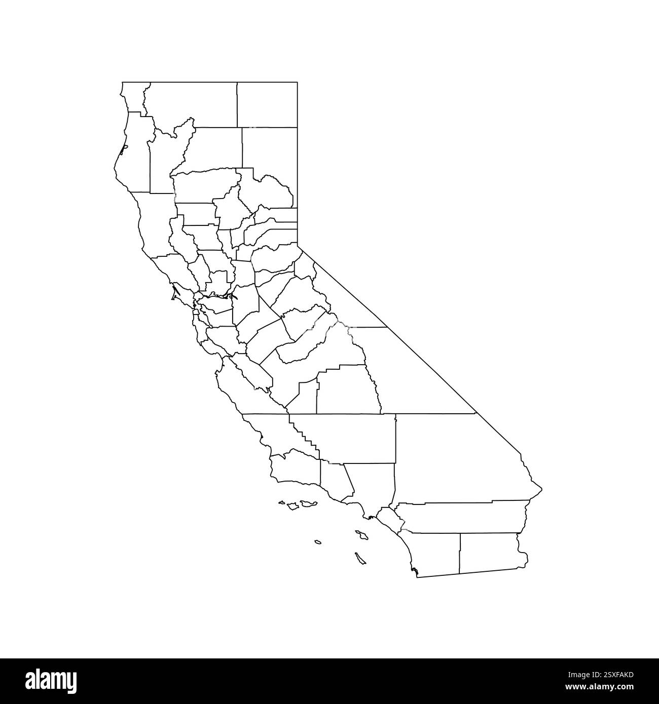 Los Angeles Map Black And White Stock Photos Images Alamy