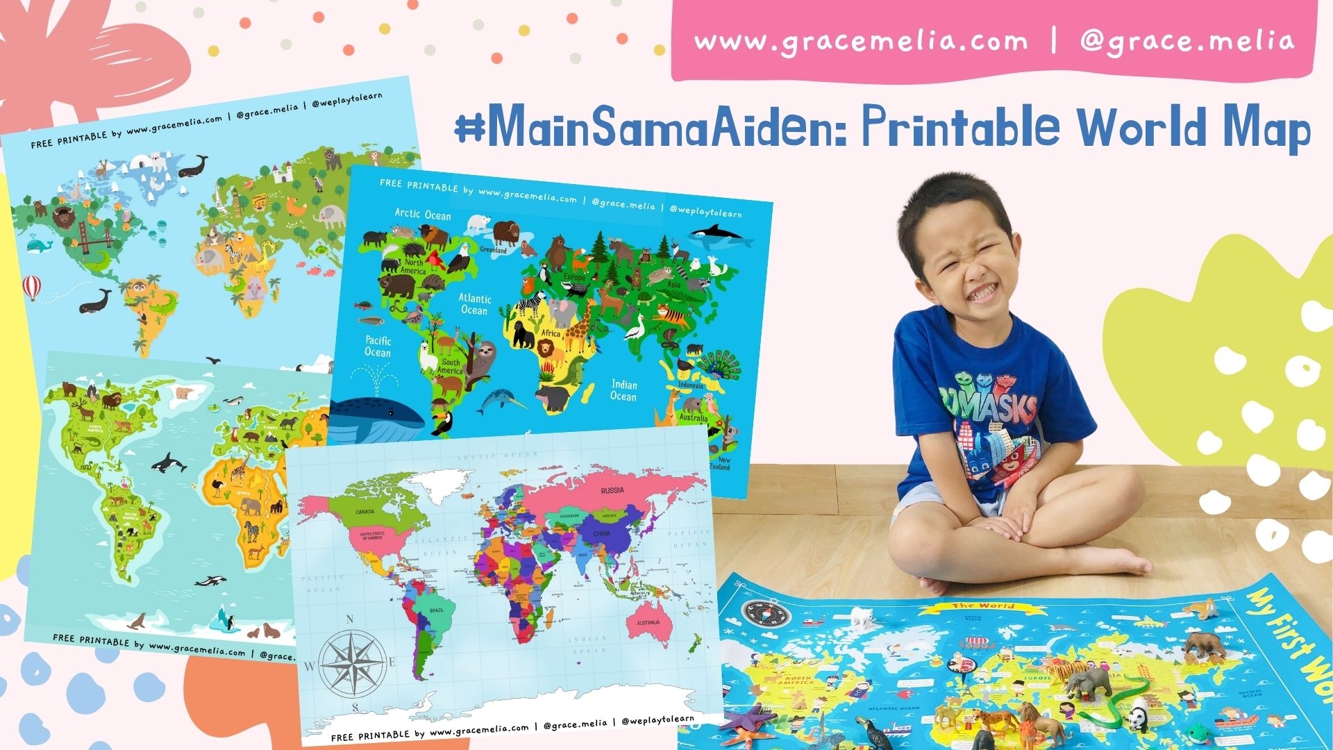 MainSamaAiden World Map Free Printable Gracemelia Parenting Blogger Indonesia