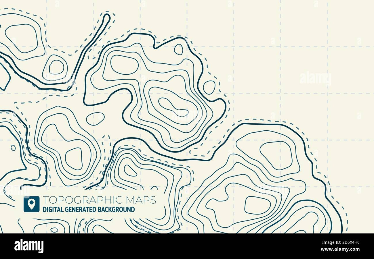 Map Line Of Topography Vector Abstract Topographic Map Concept With Space For Your Copy Green Contours Vector Topography Stock Vector Image Art Alamy
