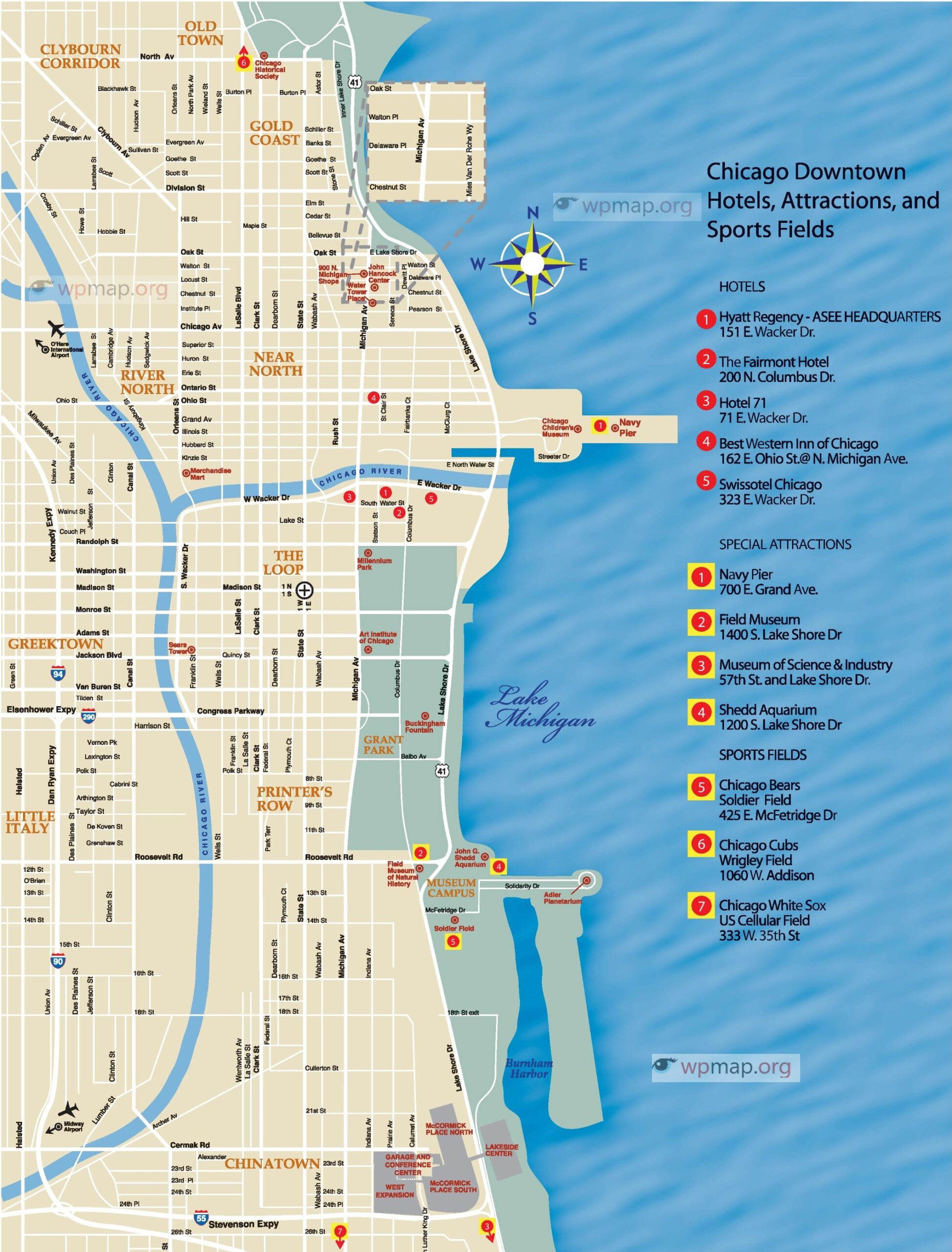 Chicago City Map Printable