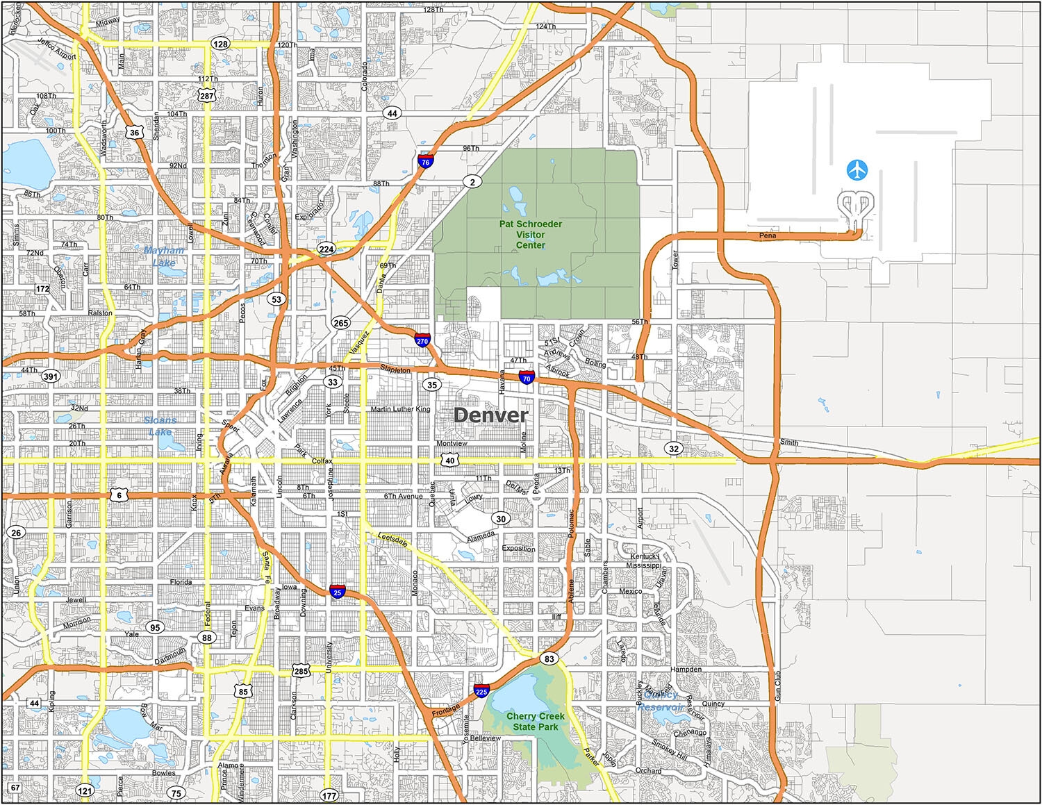 Printable Colorado Map