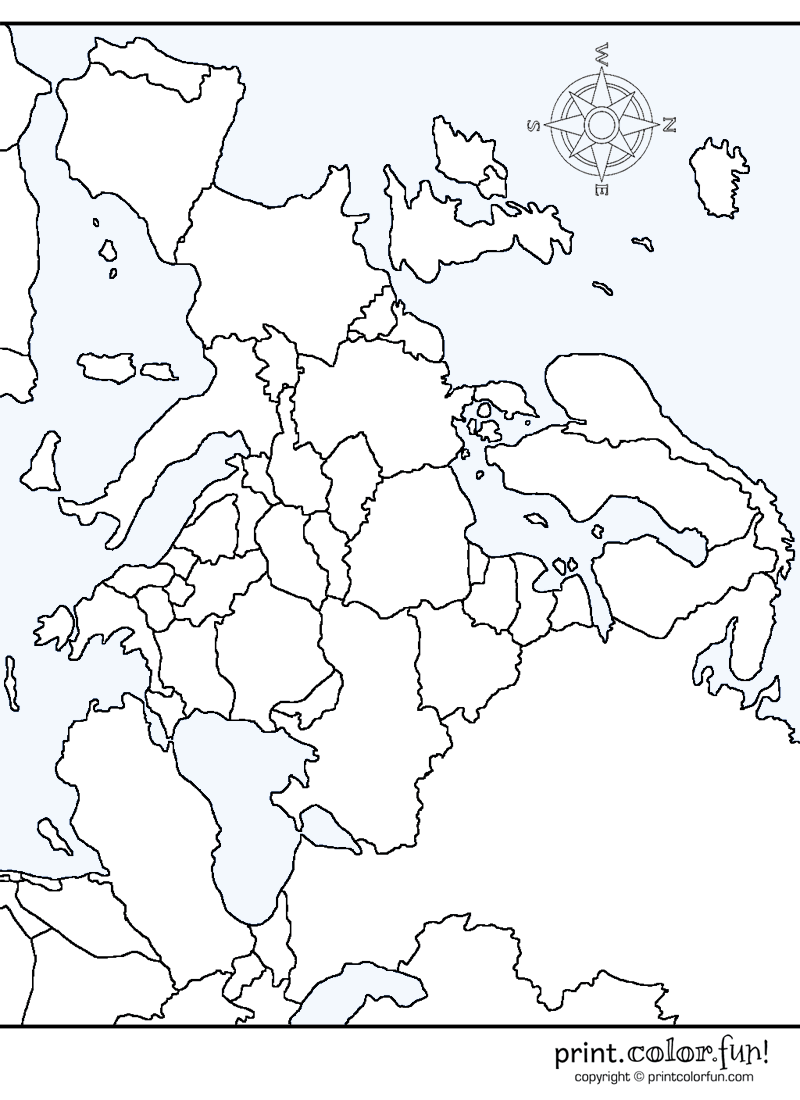 Map Of Europe At PrintColorFun