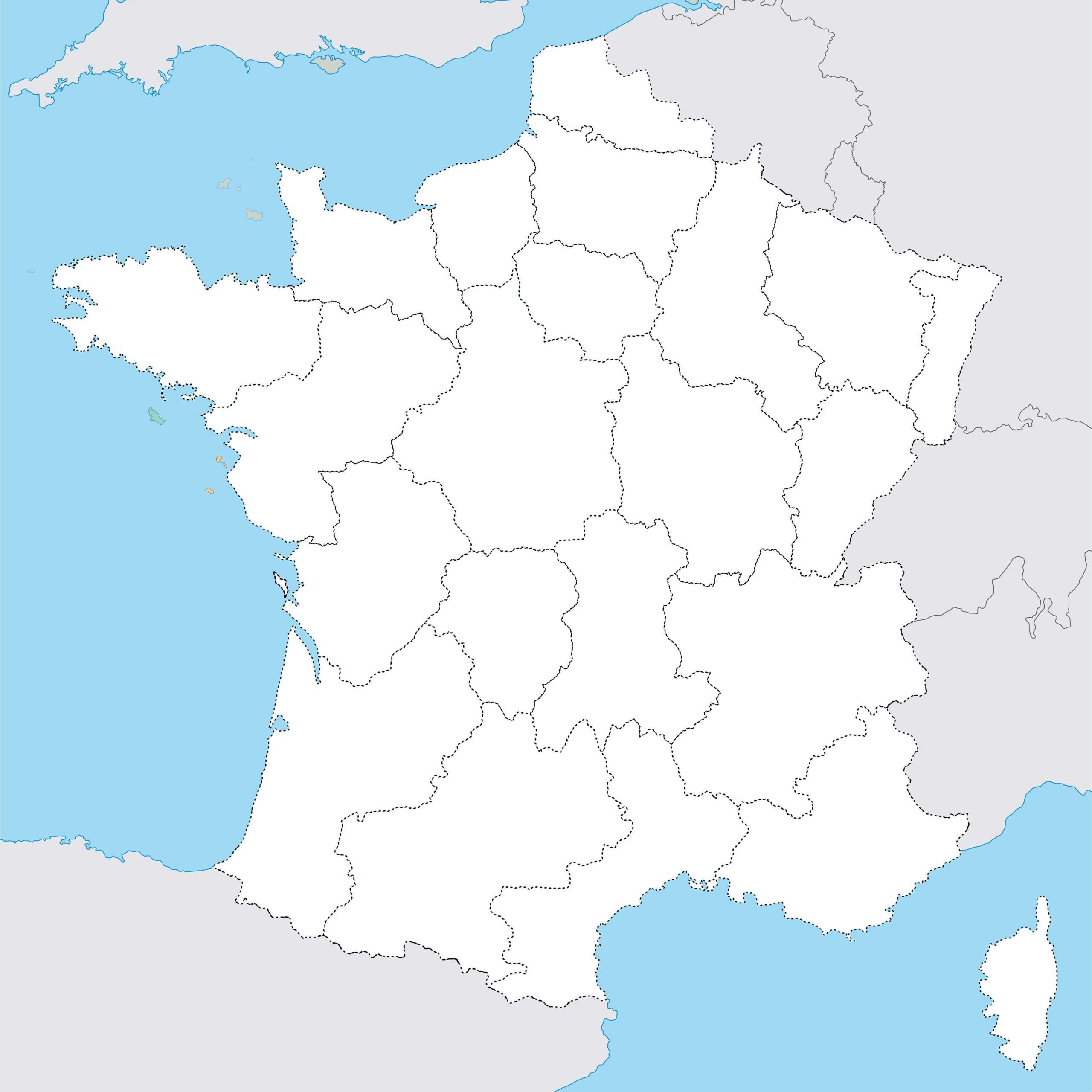 Map France Printable