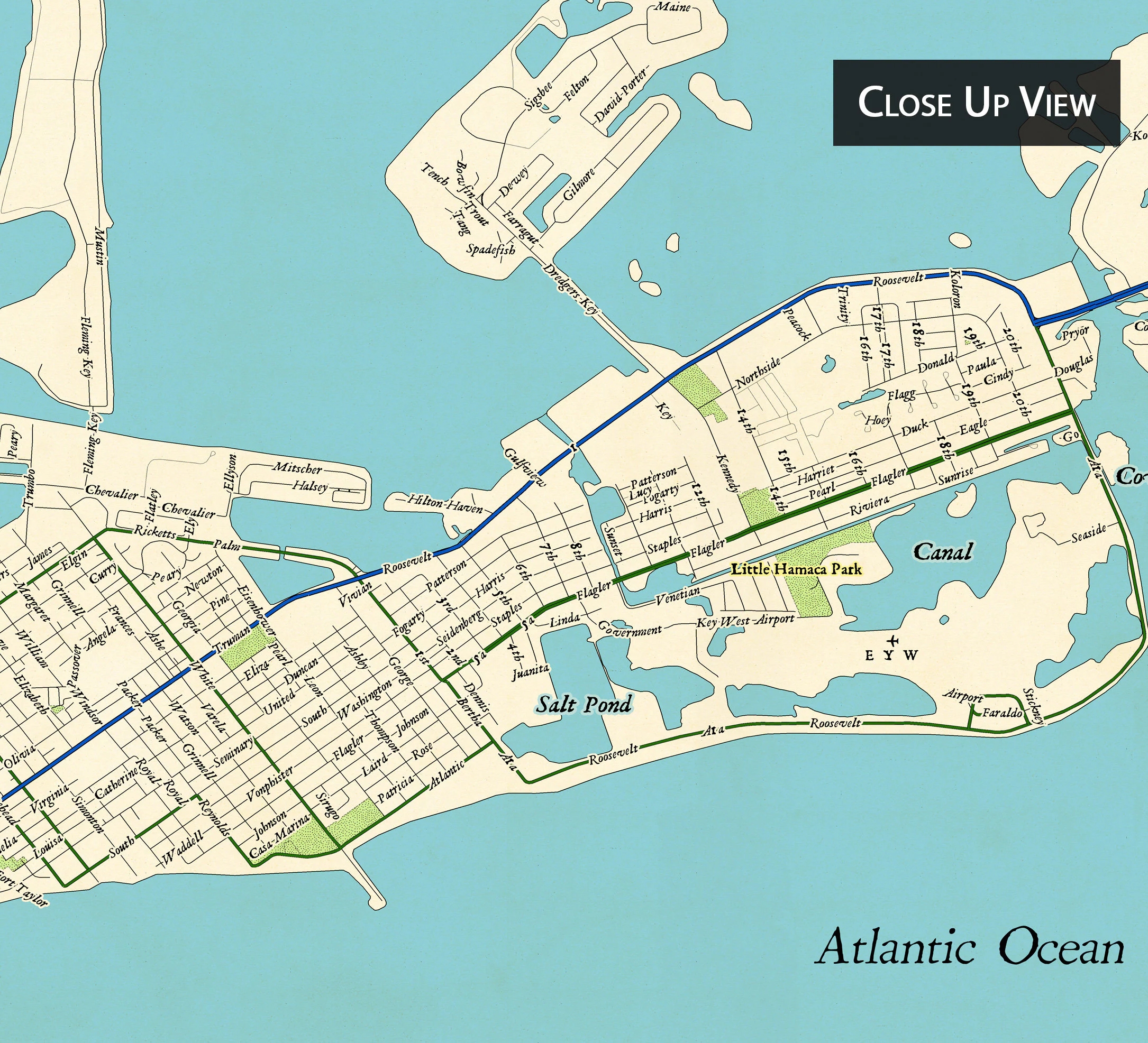 Map Of Key West Florida Vintage Design Map Of Key West Key West Map Key West Gift Grad Gift Key West New Home Florida Map Etsy