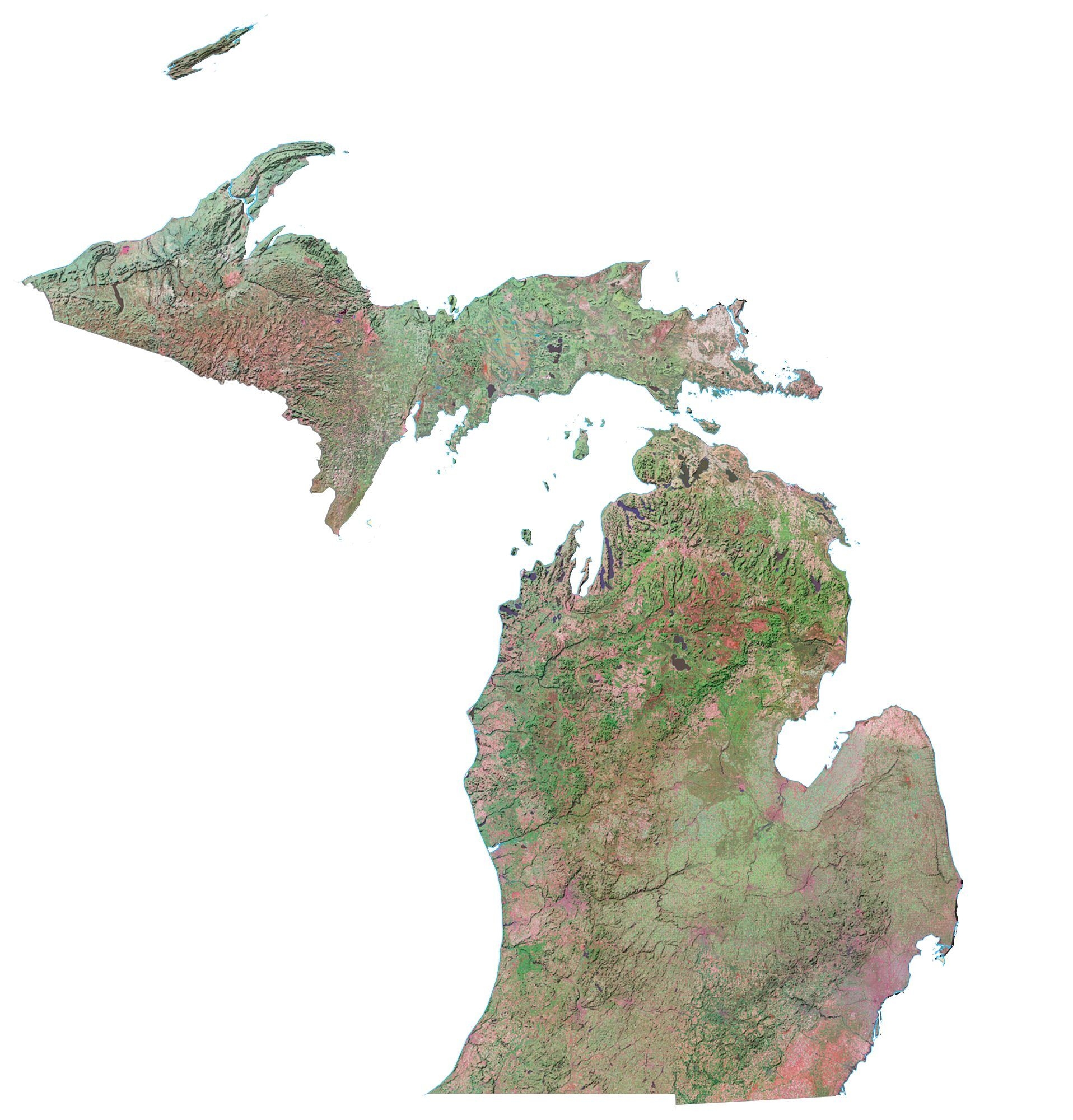 Map Of Michigan Cities And Roads GIS Geography