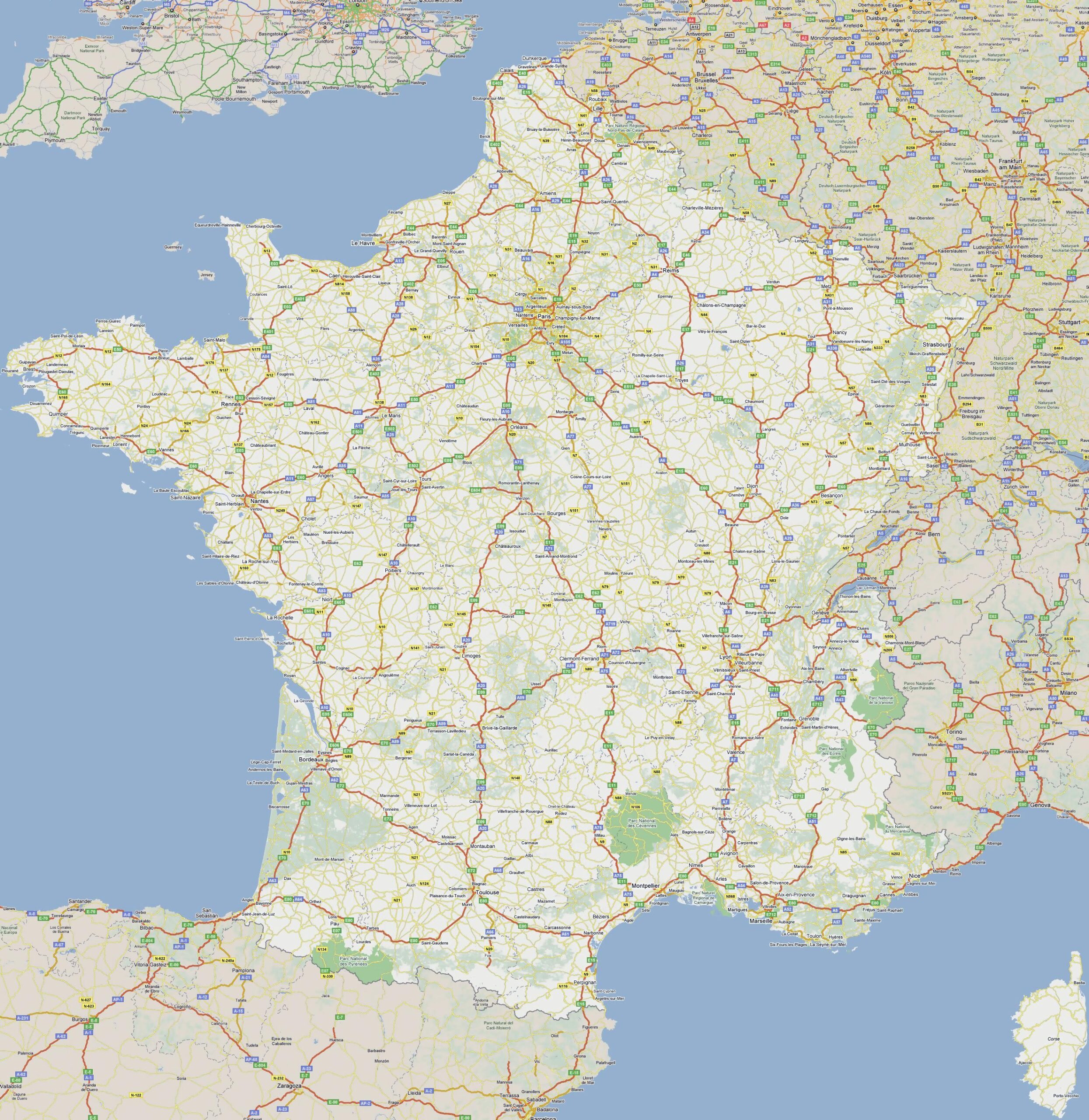 Map Of Toll Roads In France France Map Toll Roads Western Worksheets Library