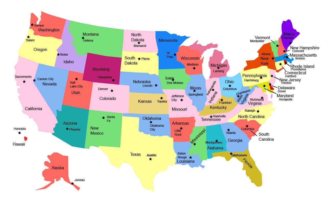 Blank United States Map Printable Free