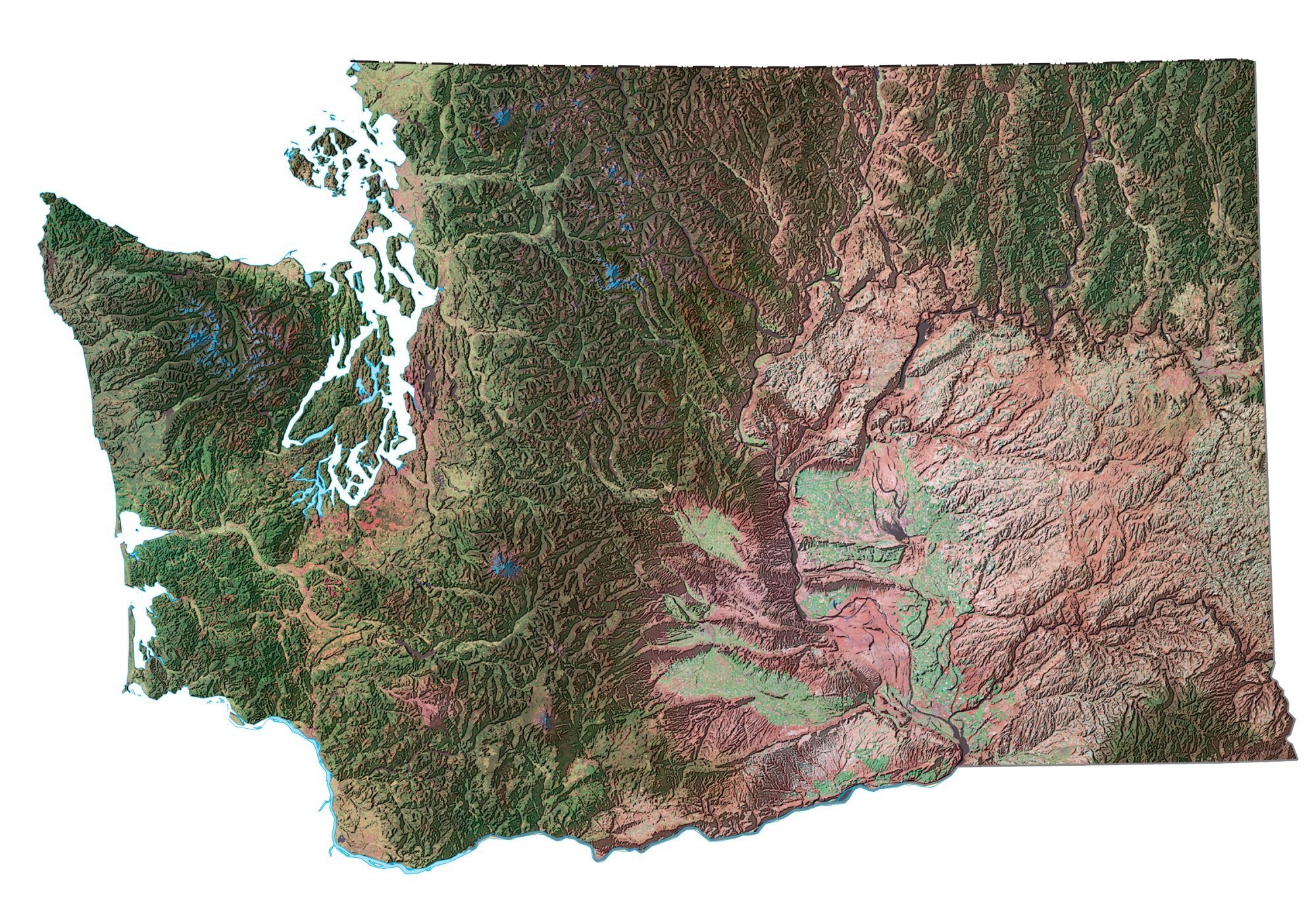 Map Of Washington Cities And Roads GIS Geography