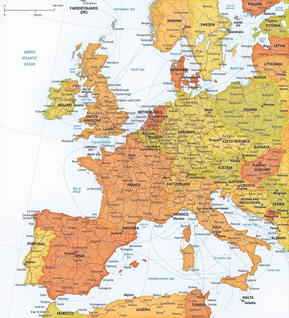 Printable European Map