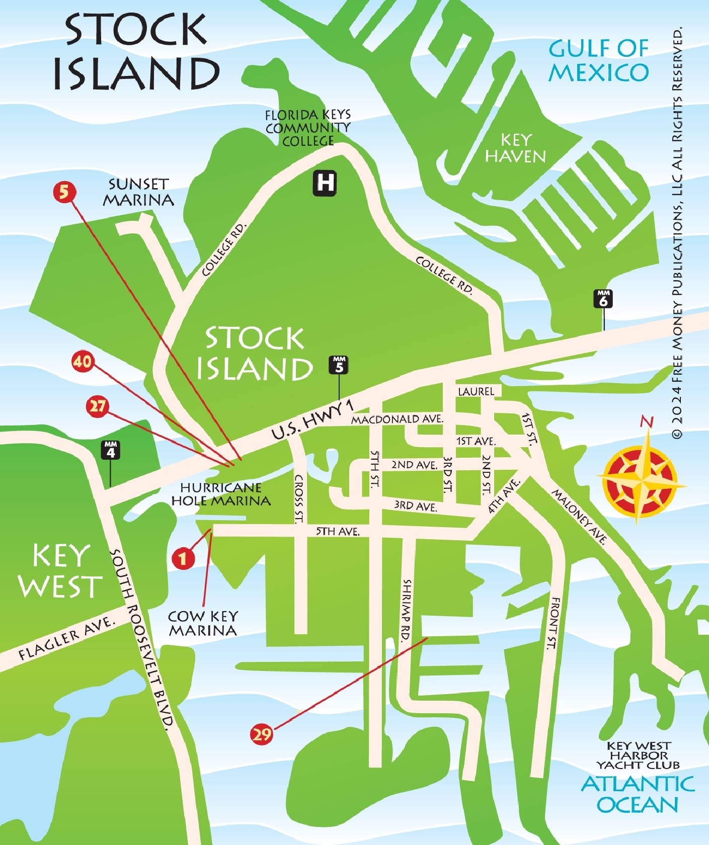 Maps Key West Florida Keys Key West Florida Keys Money Saving Discount Coupons
