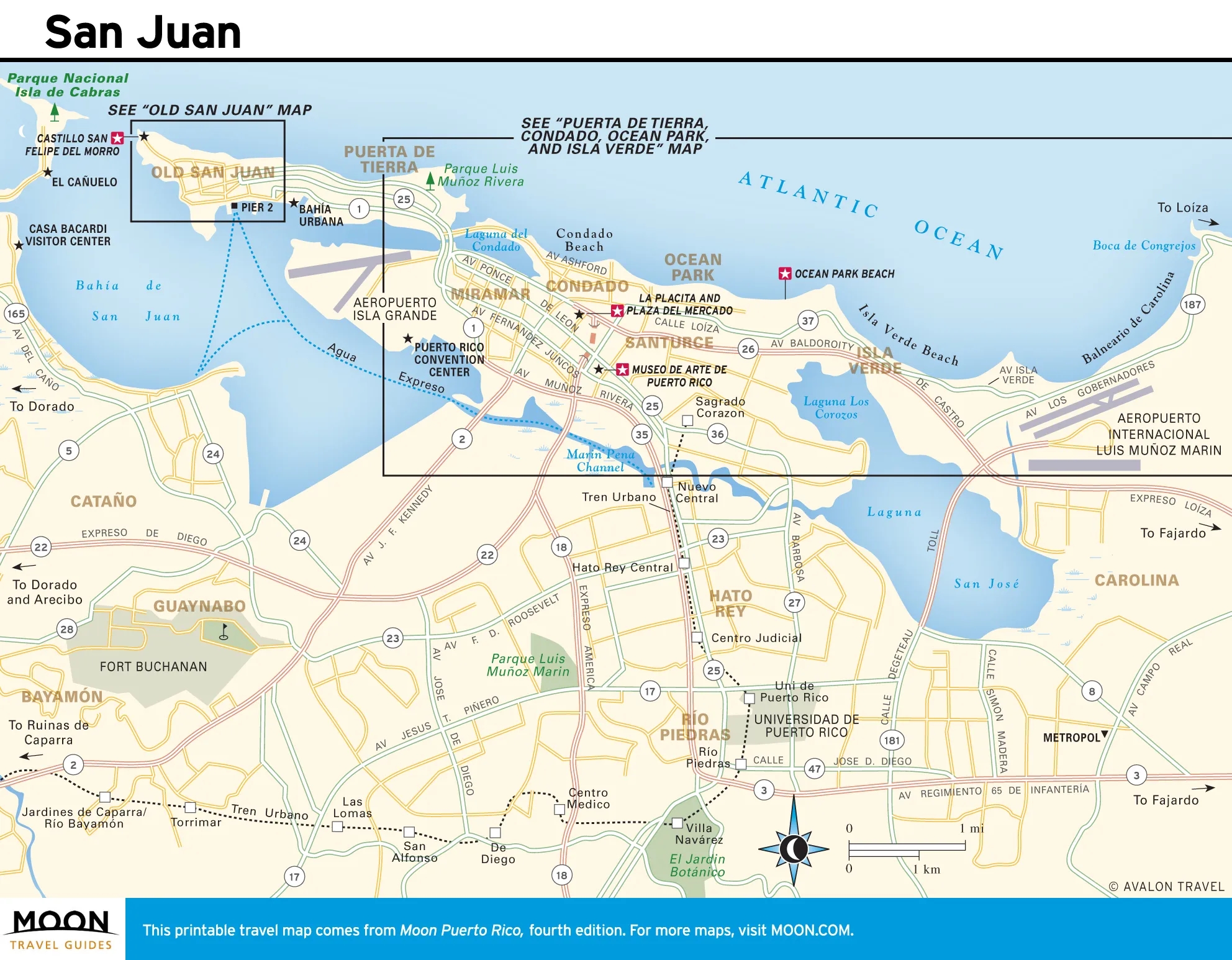 Maps Of Puerto Rico Moon Travel Guides