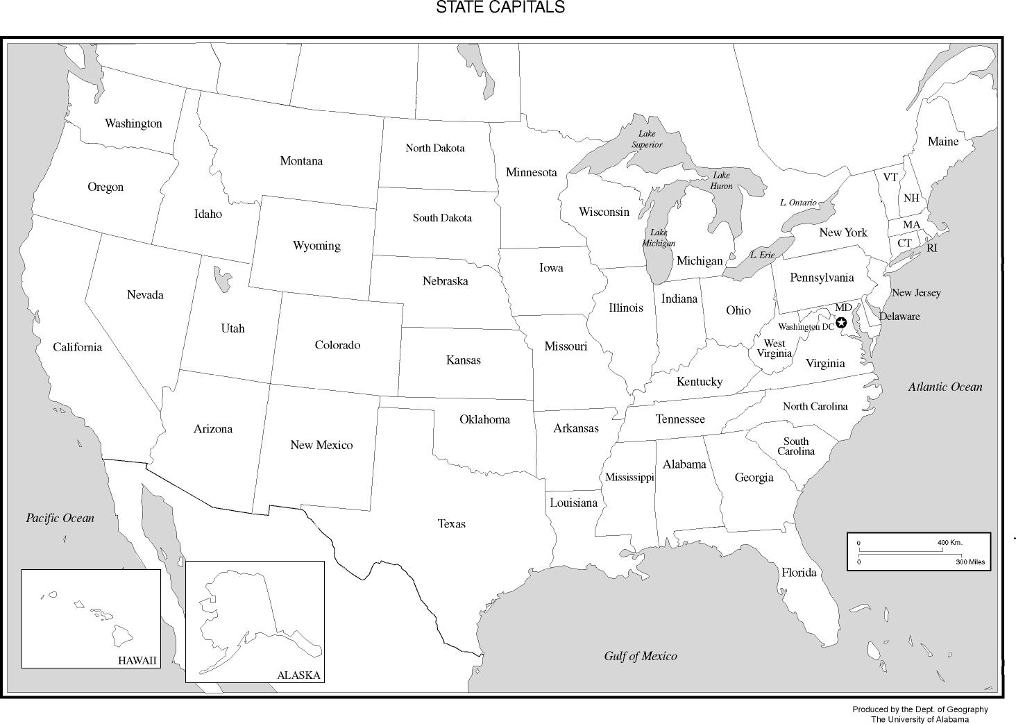 Printable Map Of The United States