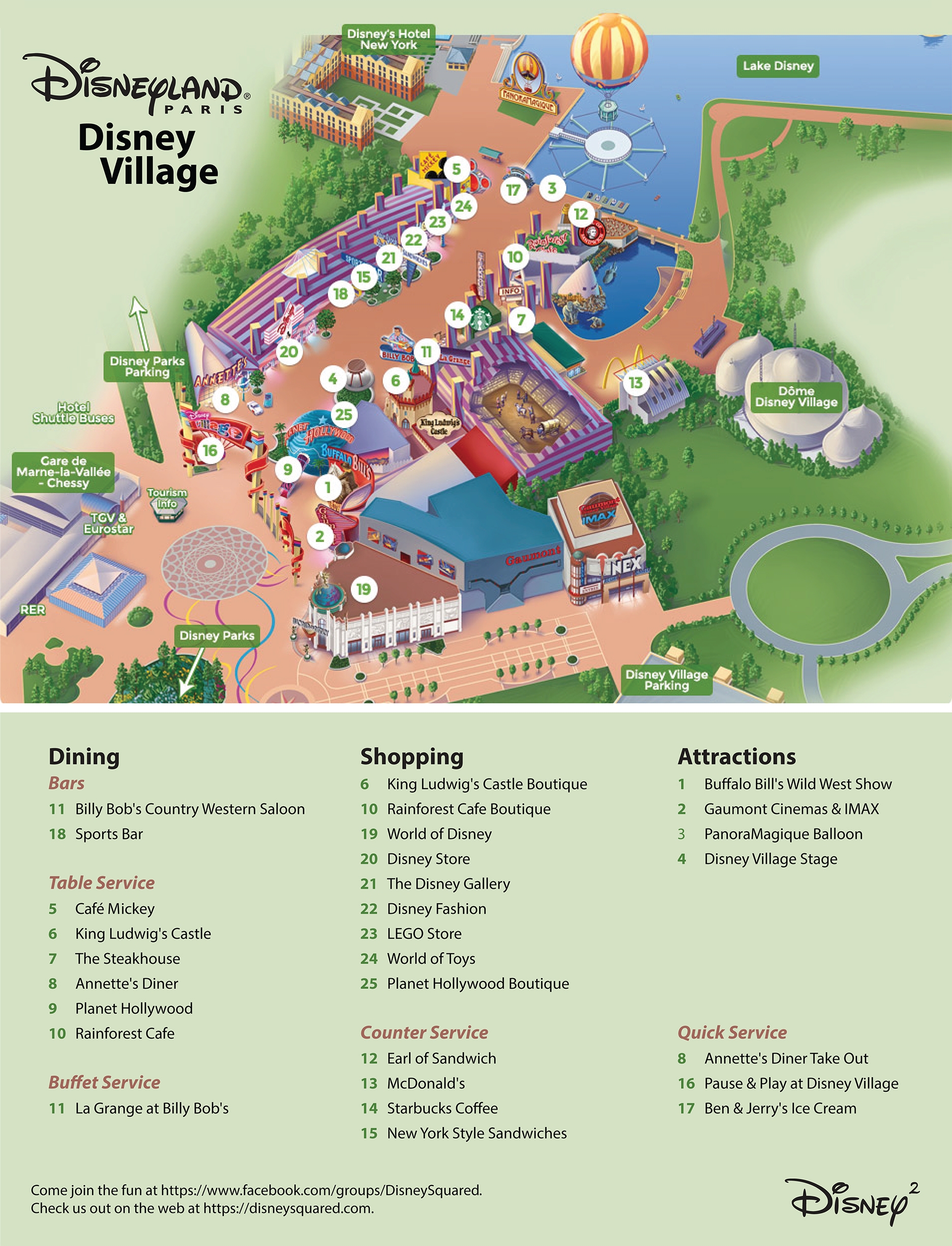 Maps U0026 Guides Disney Squared