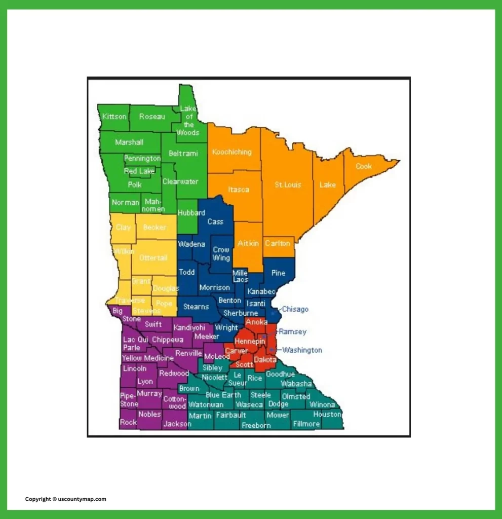 Minnesota County Map Map Of MN Counties And Cities 