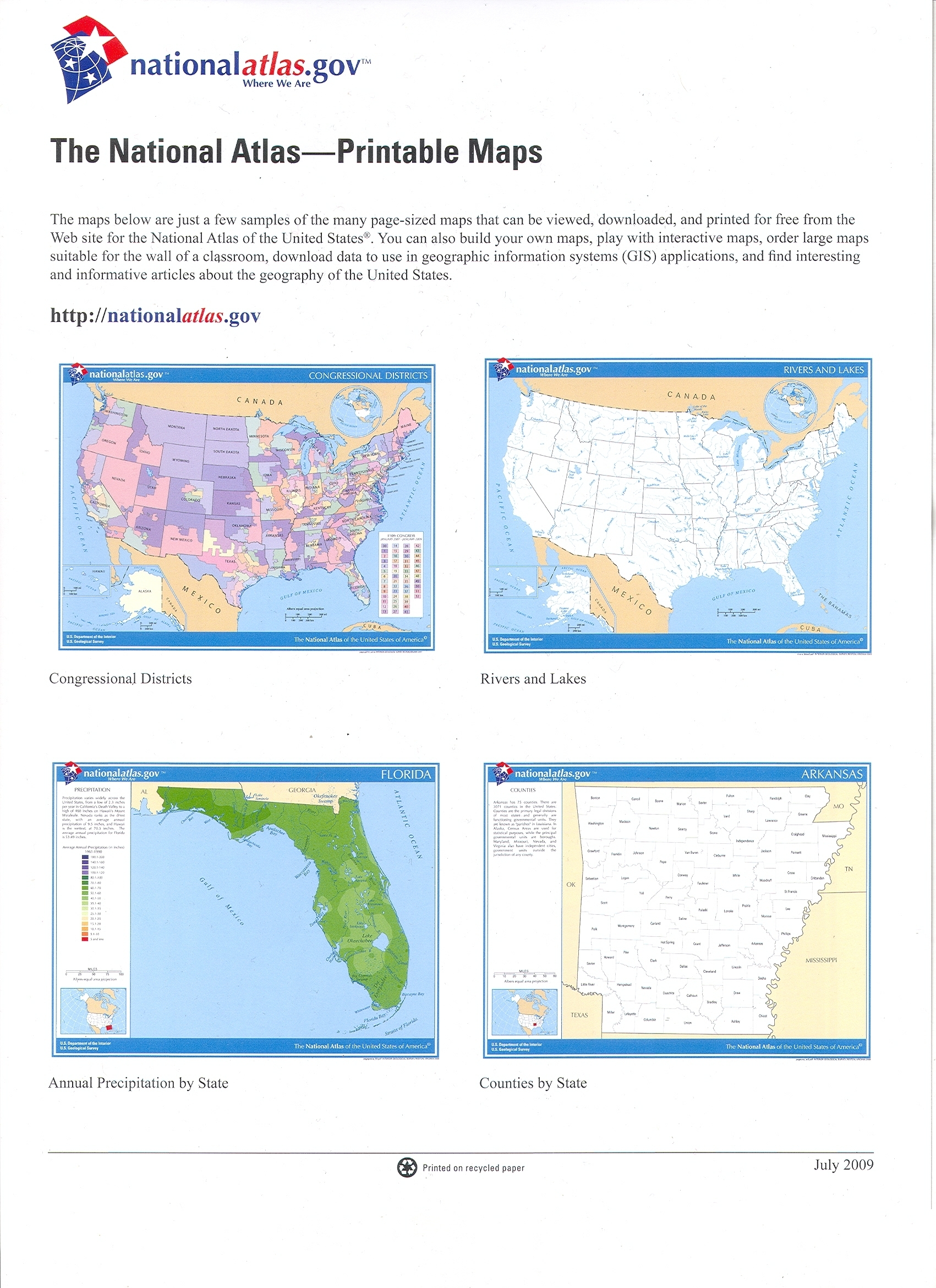 NATIONAL ATLAS STATES AND CAPITALS USGS Store