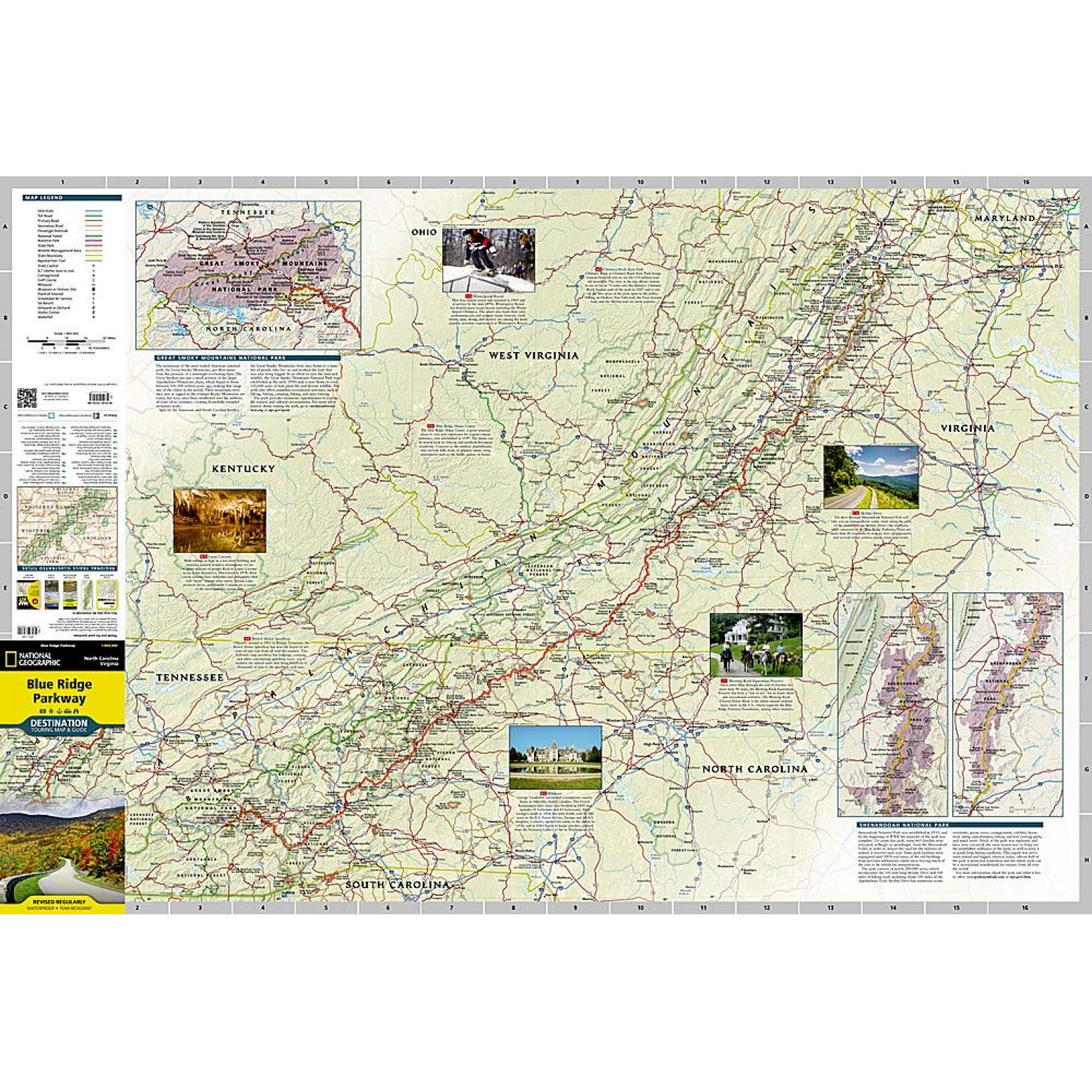 Printable Blue Ridge Parkway Map